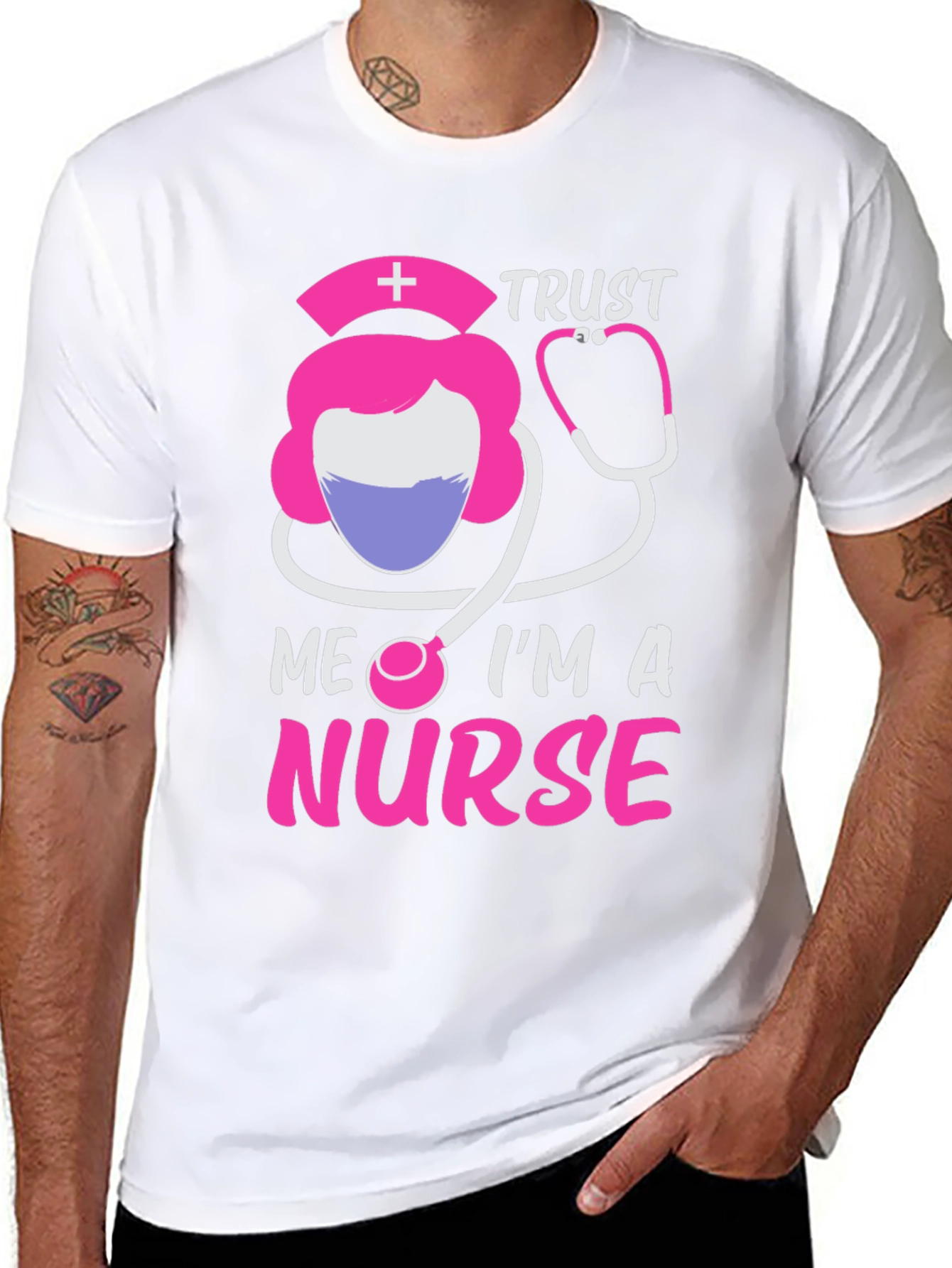 Trust Me Im A Nurse Black T-Shirt