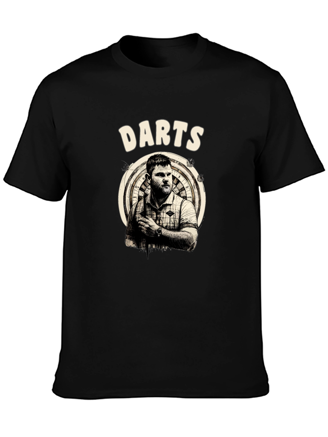 Darts Thrower Graphic Tee - Stylish Sportswear