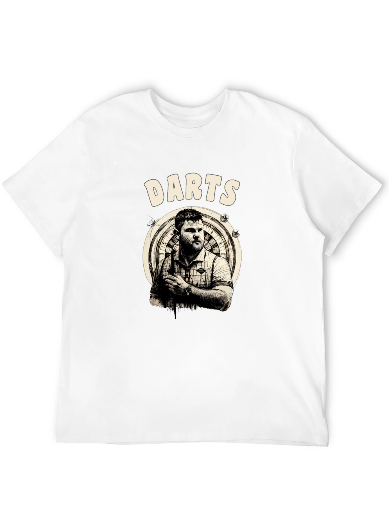 Darts Thrower Graphic Tee - Stylish Sportswear