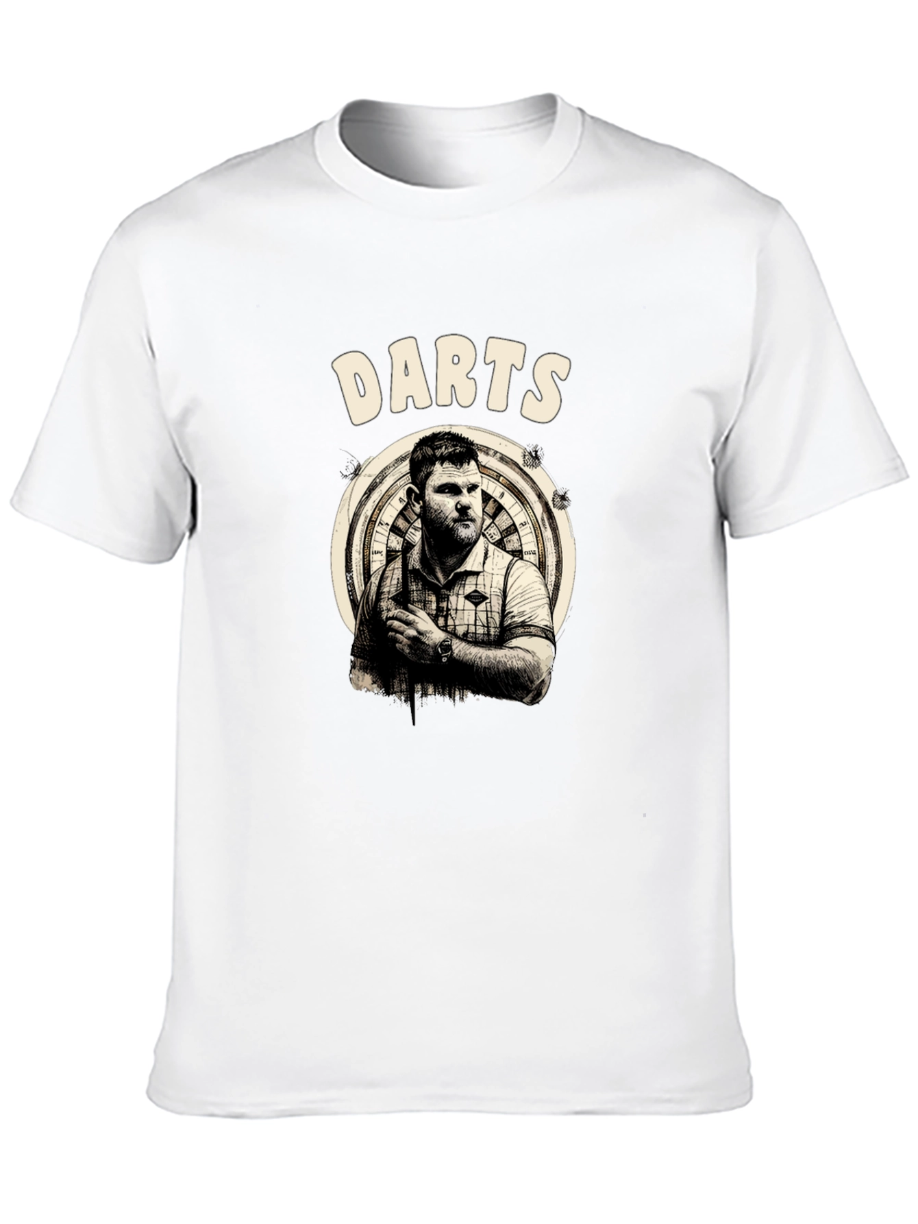 Darts Thrower Graphic Tee - Stylish Sportswear