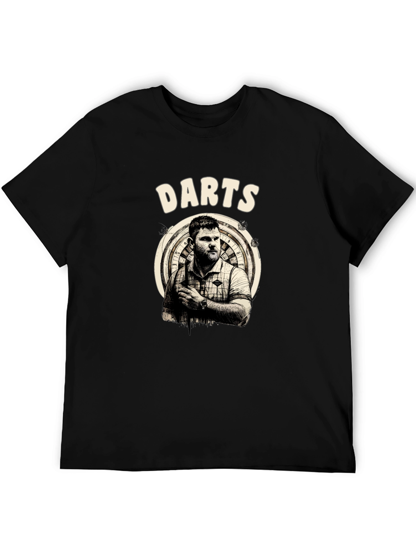 Darts Thrower Graphic Tee - Stylish Sportswear