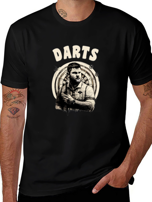 Darts Thrower Graphic Tee - Stylish Sportswear