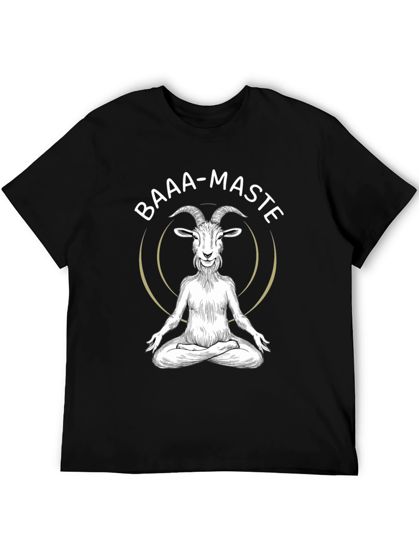 Baaa-maste Goat Yoga Black T-Shirt