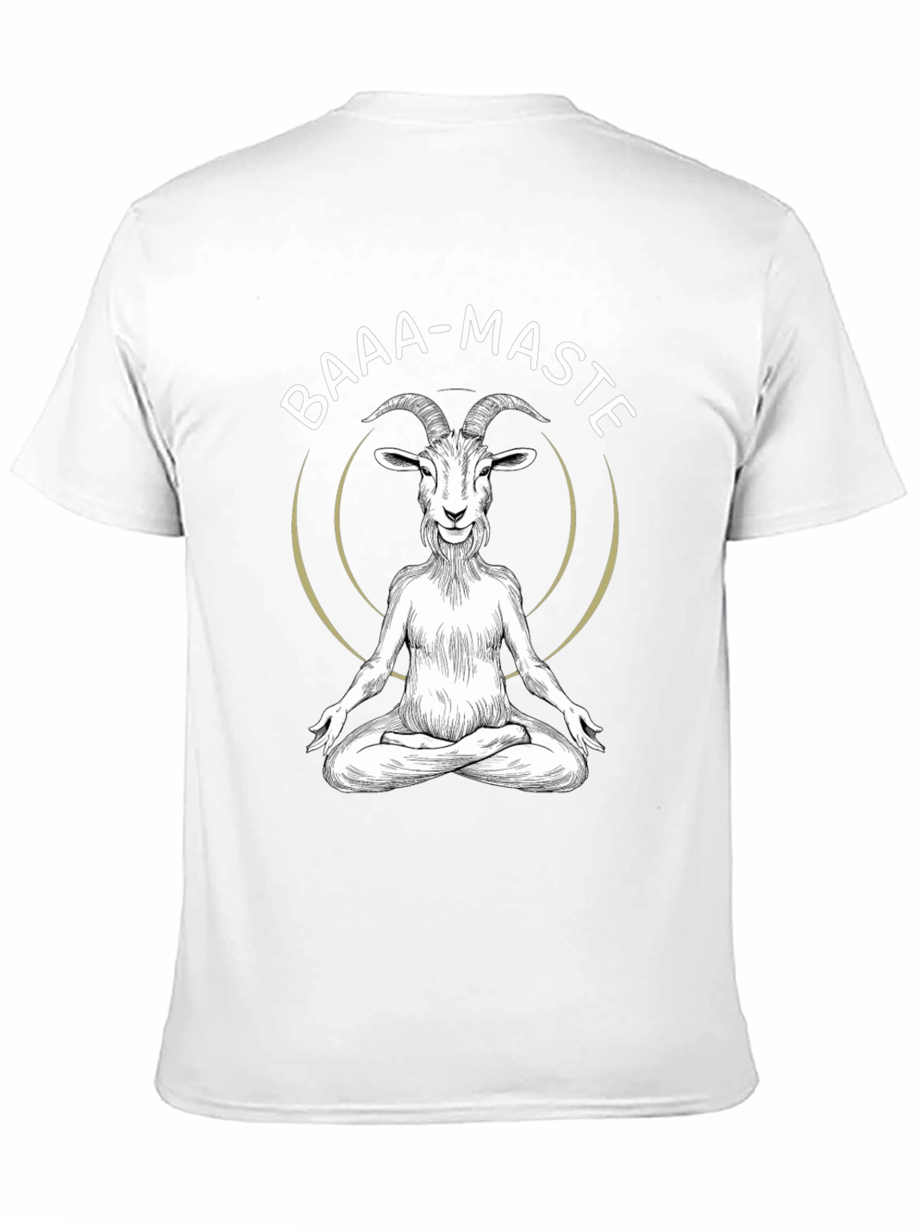 Baaa-maste Goat Yoga Black T-Shirt
