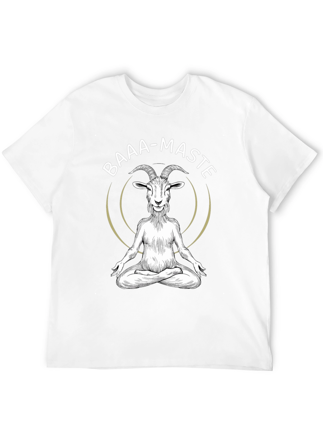 Baaa-maste Goat Yoga Black T-Shirt