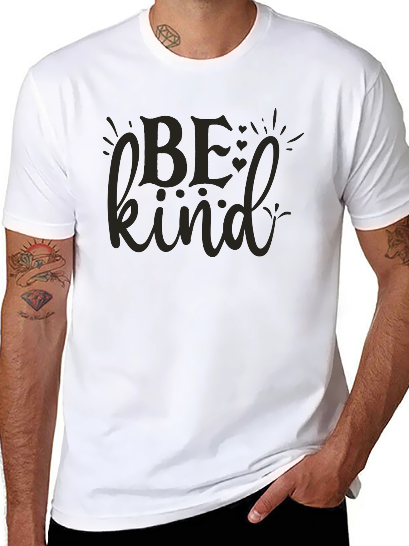 Be Kind Black Graphic T-Shirt