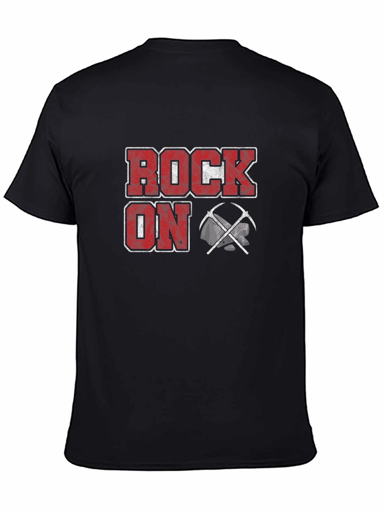 Rock On Mining T-Shirt - Black Cotton Tee