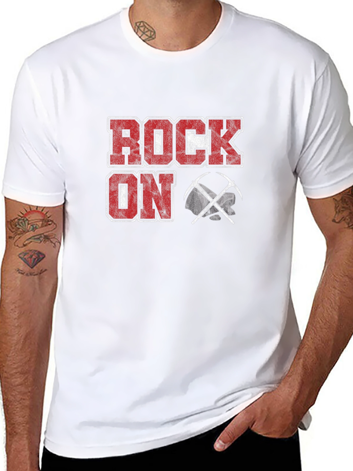 Rock On Mining T-Shirt - Black Cotton Tee