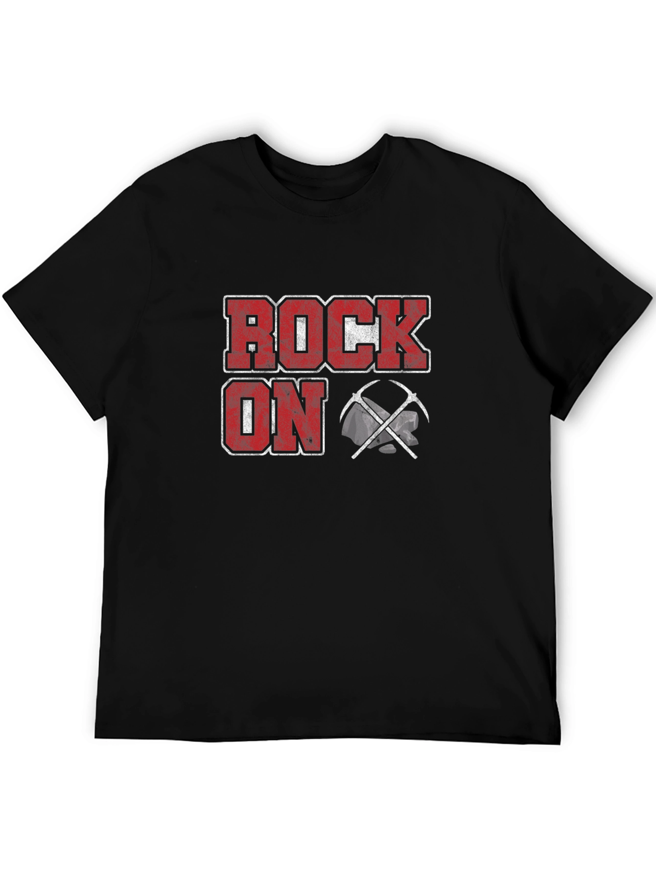 Rock On Mining T-Shirt - Black Cotton Tee