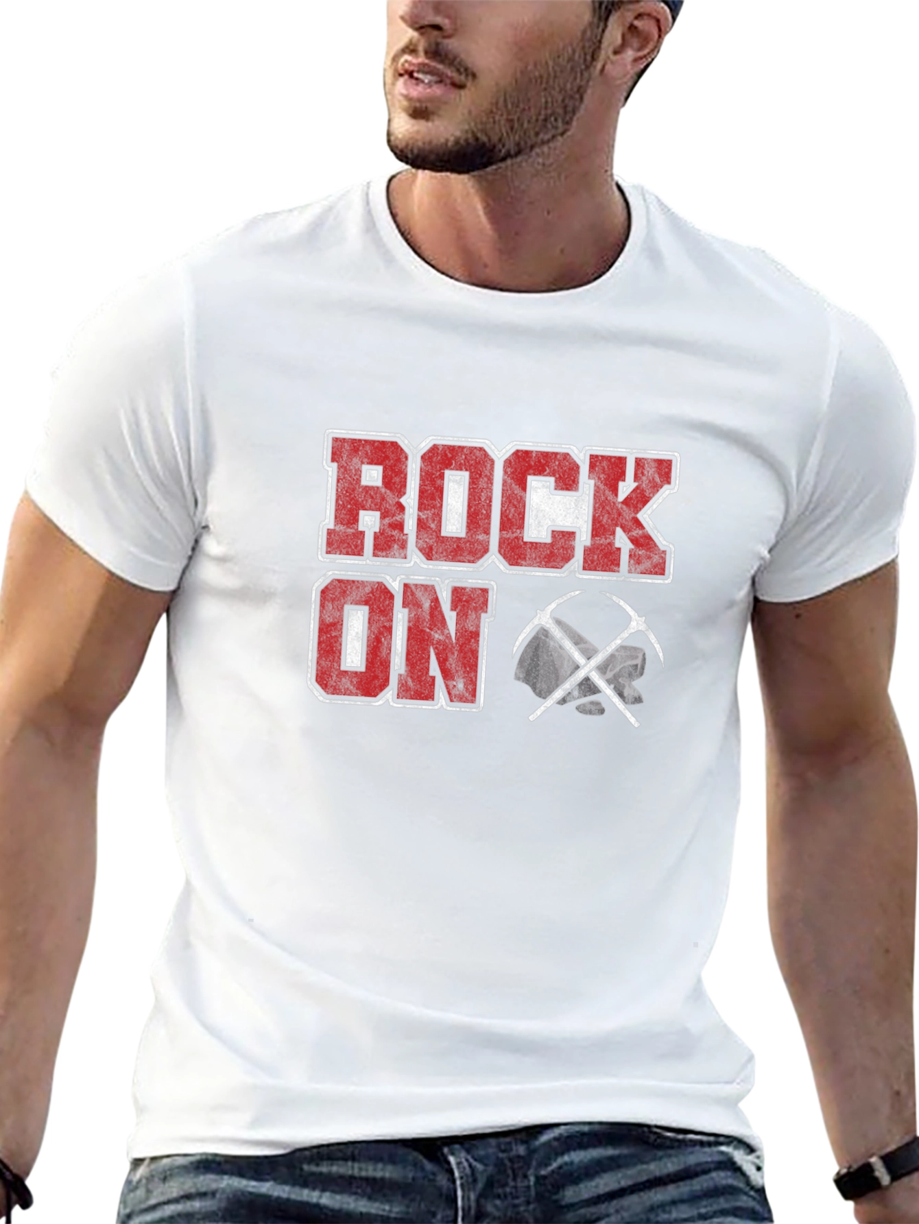 Rock On Mining T-Shirt - Black Cotton Tee