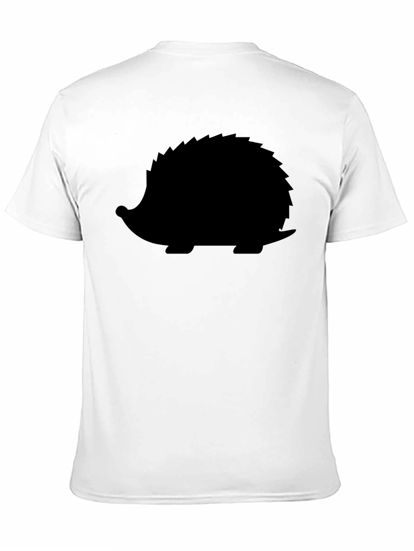 Cool Hedgehog Silhouette Black T-Shirt