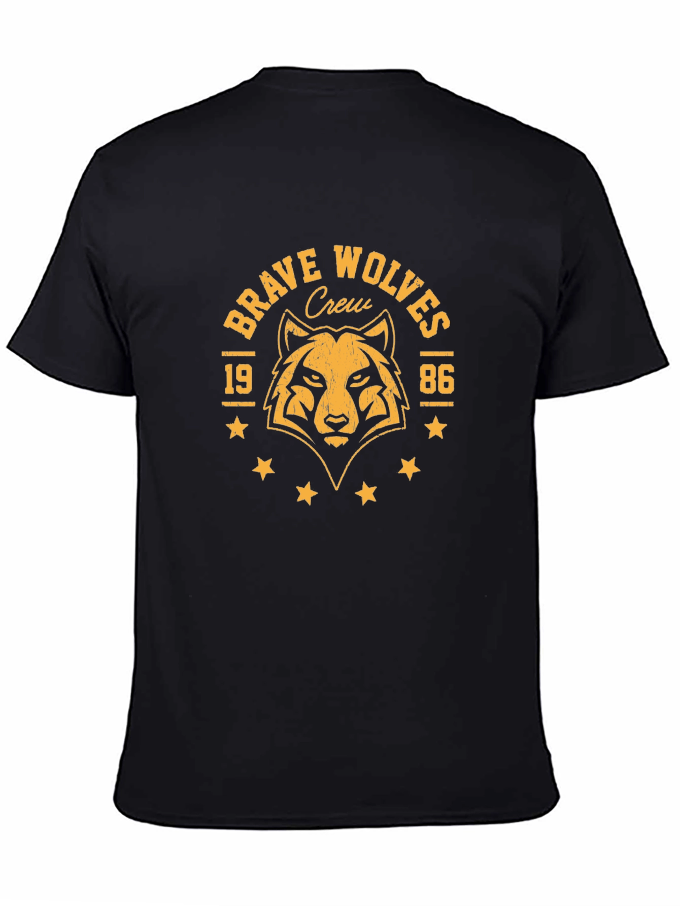 Brave Wolves Crew Graphic Tee
