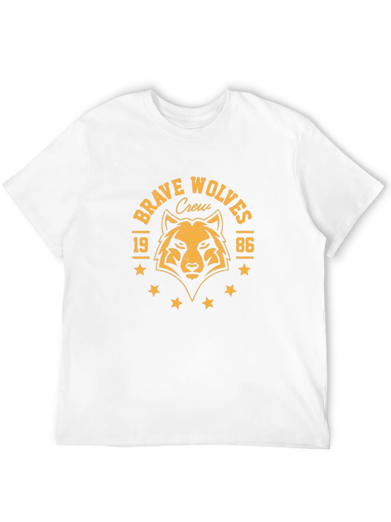Brave Wolves Crew Graphic Tee