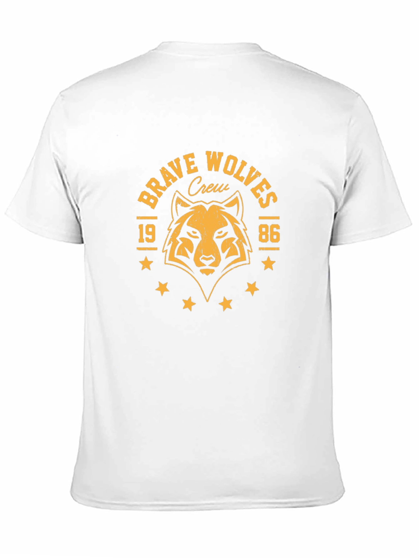 Brave Wolves Crew Graphic Tee