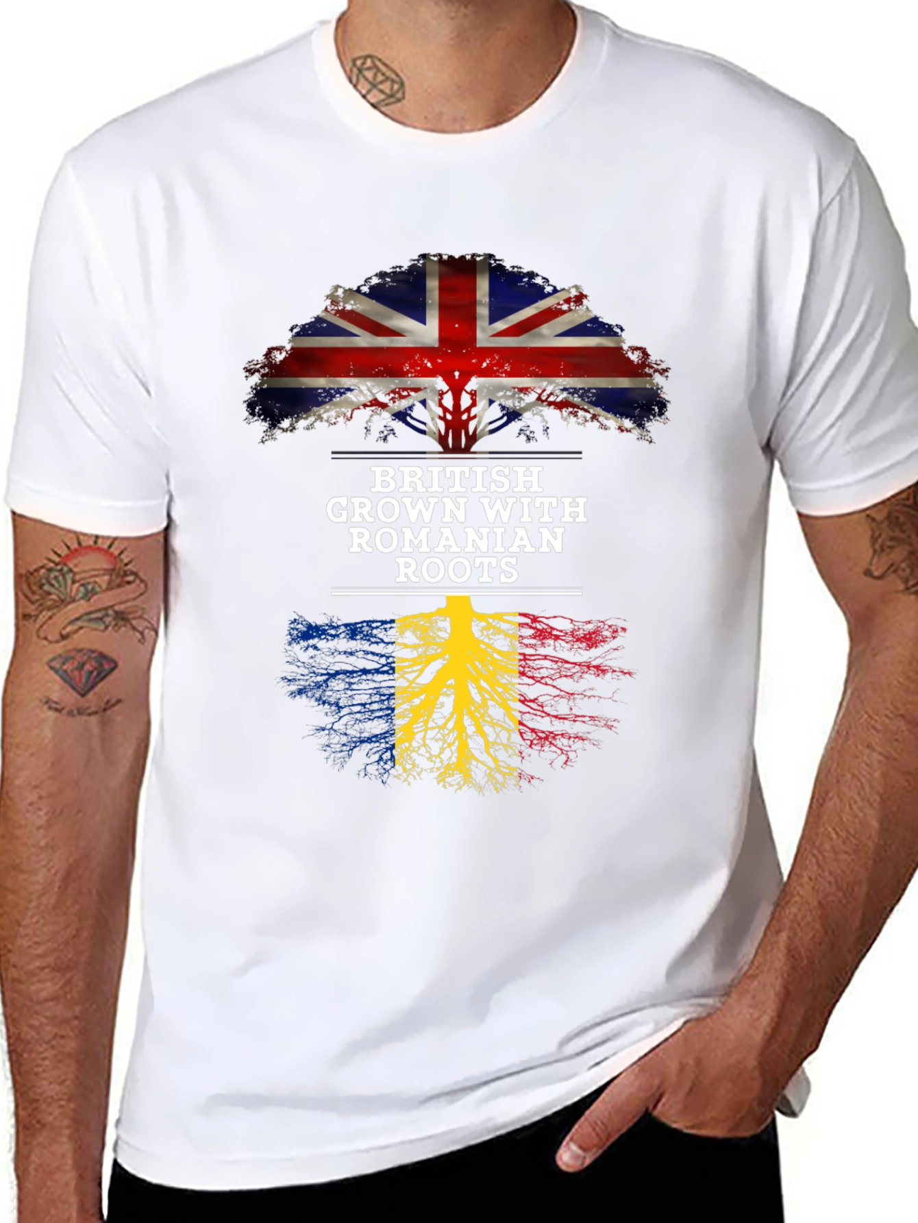 British Grown with Romanian Roots T-Shirt
