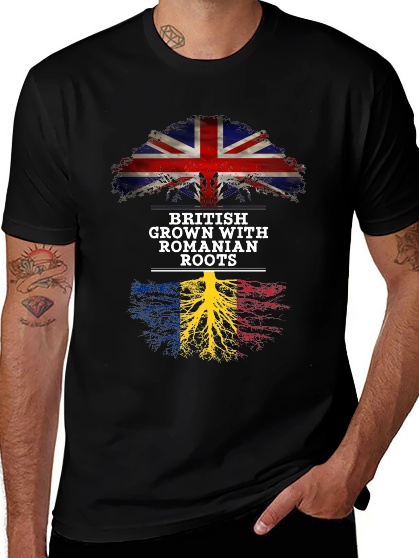 British Grown with Romanian Roots T-Shirt