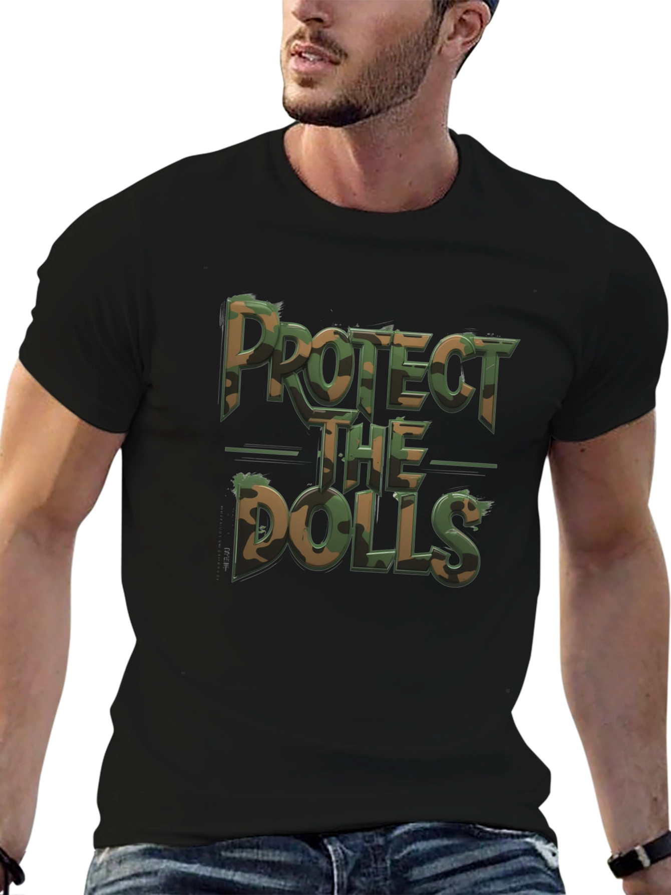 Protect the Dolls Camo Graphic Tee