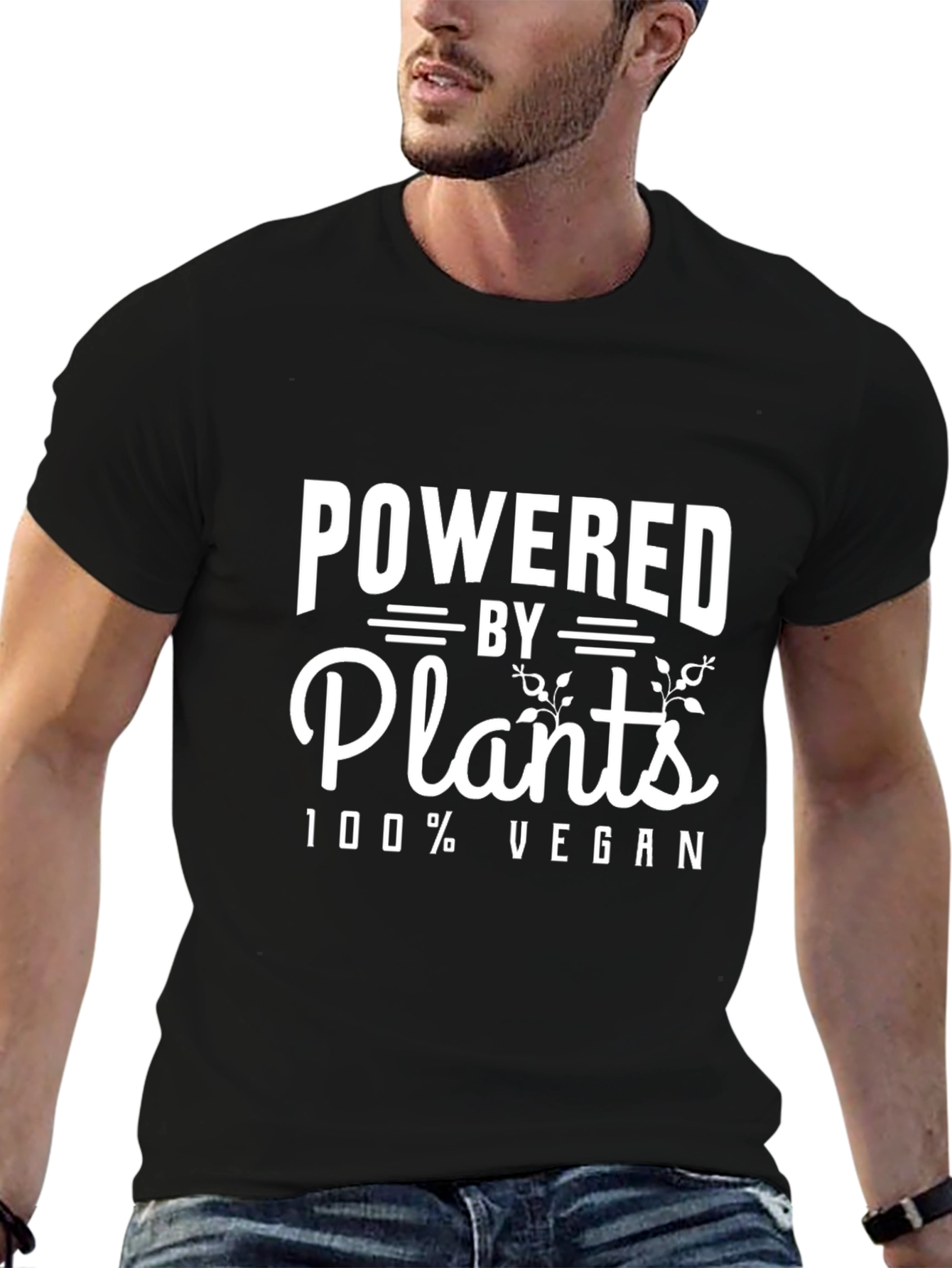 Vegan Powered by Plants Graphic T-Shirt
