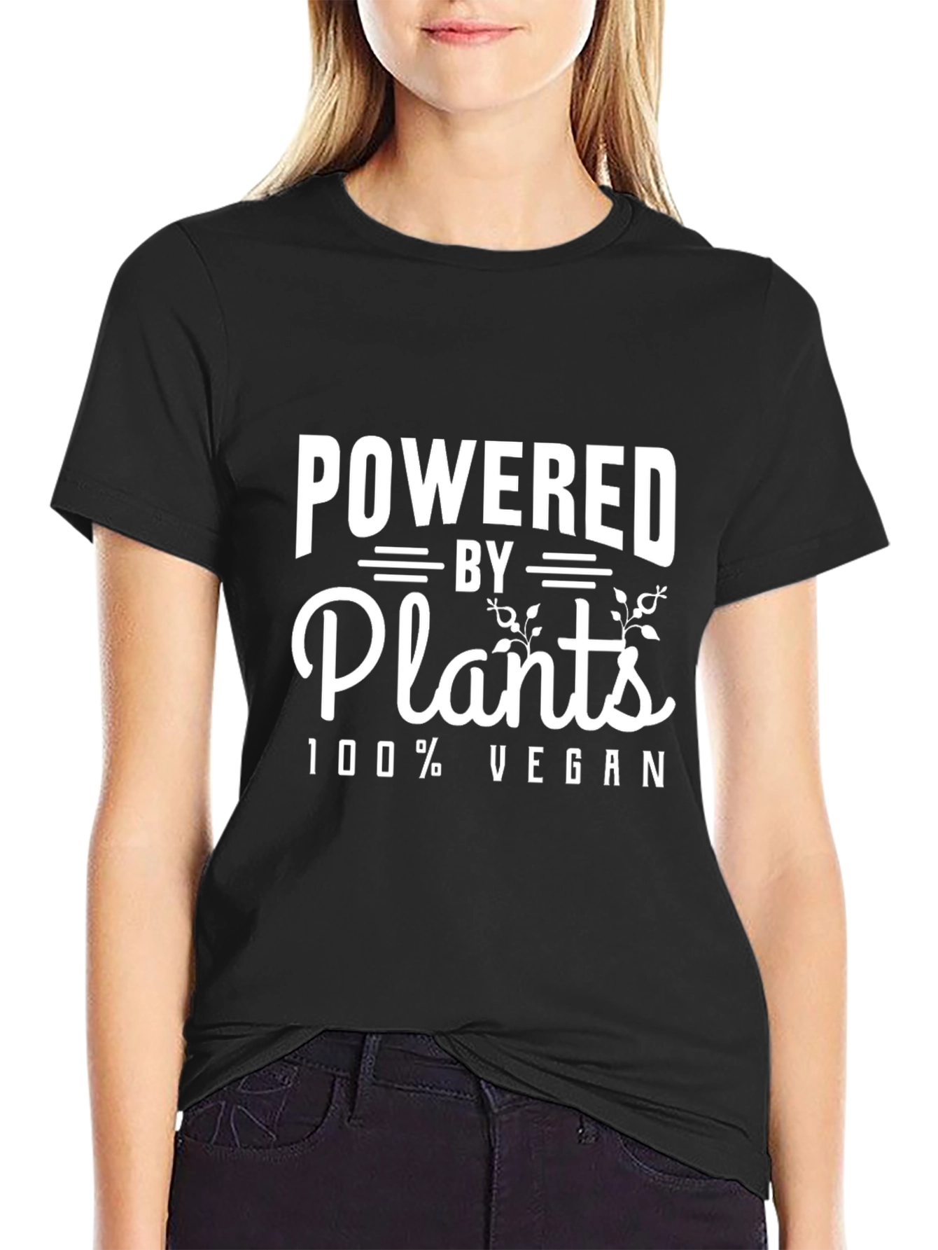 Vegan Powered by Plants Graphic T-Shirt