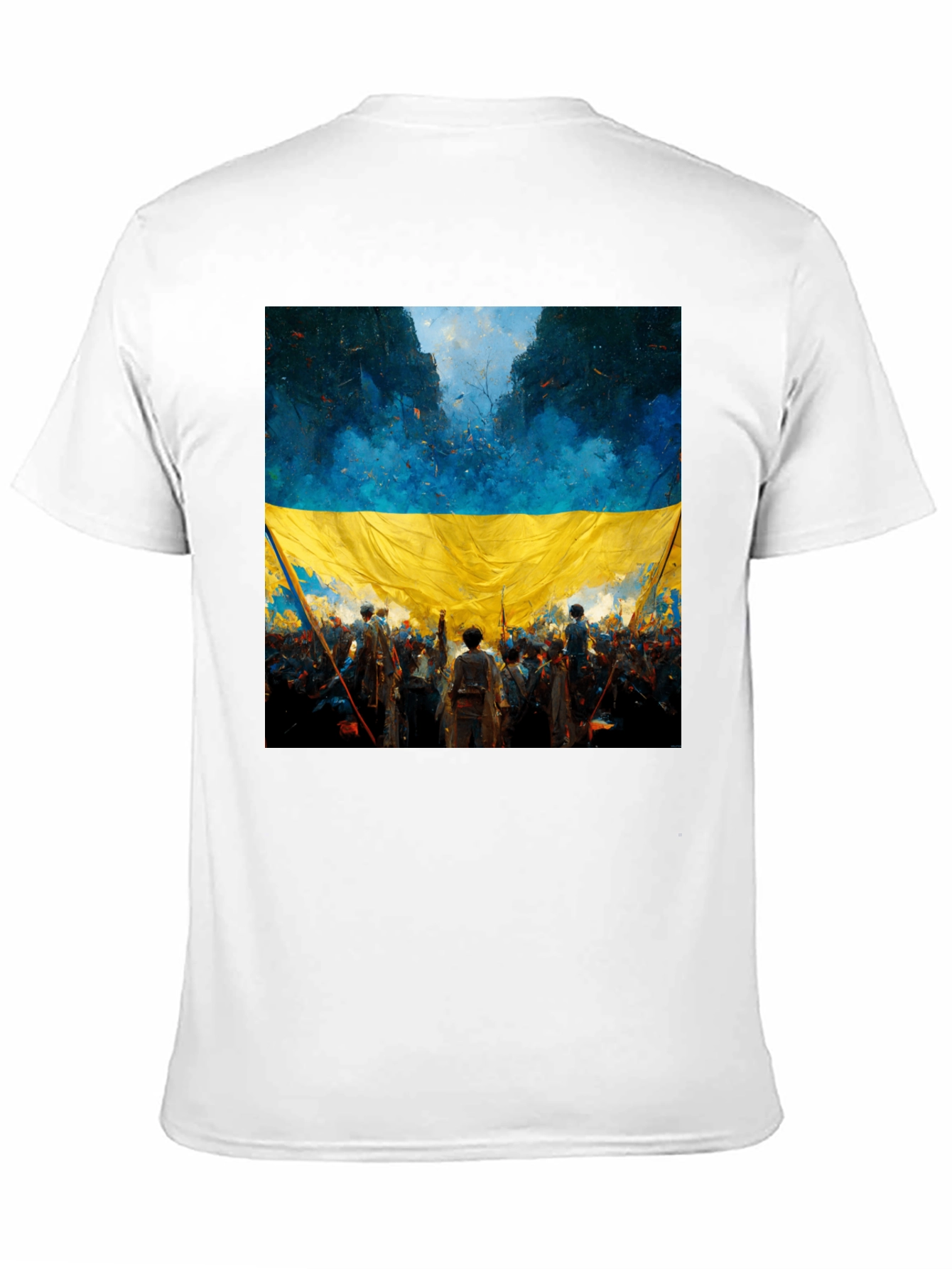 Ukraine Flag Art T-Shirt - Stand with Ukraine!