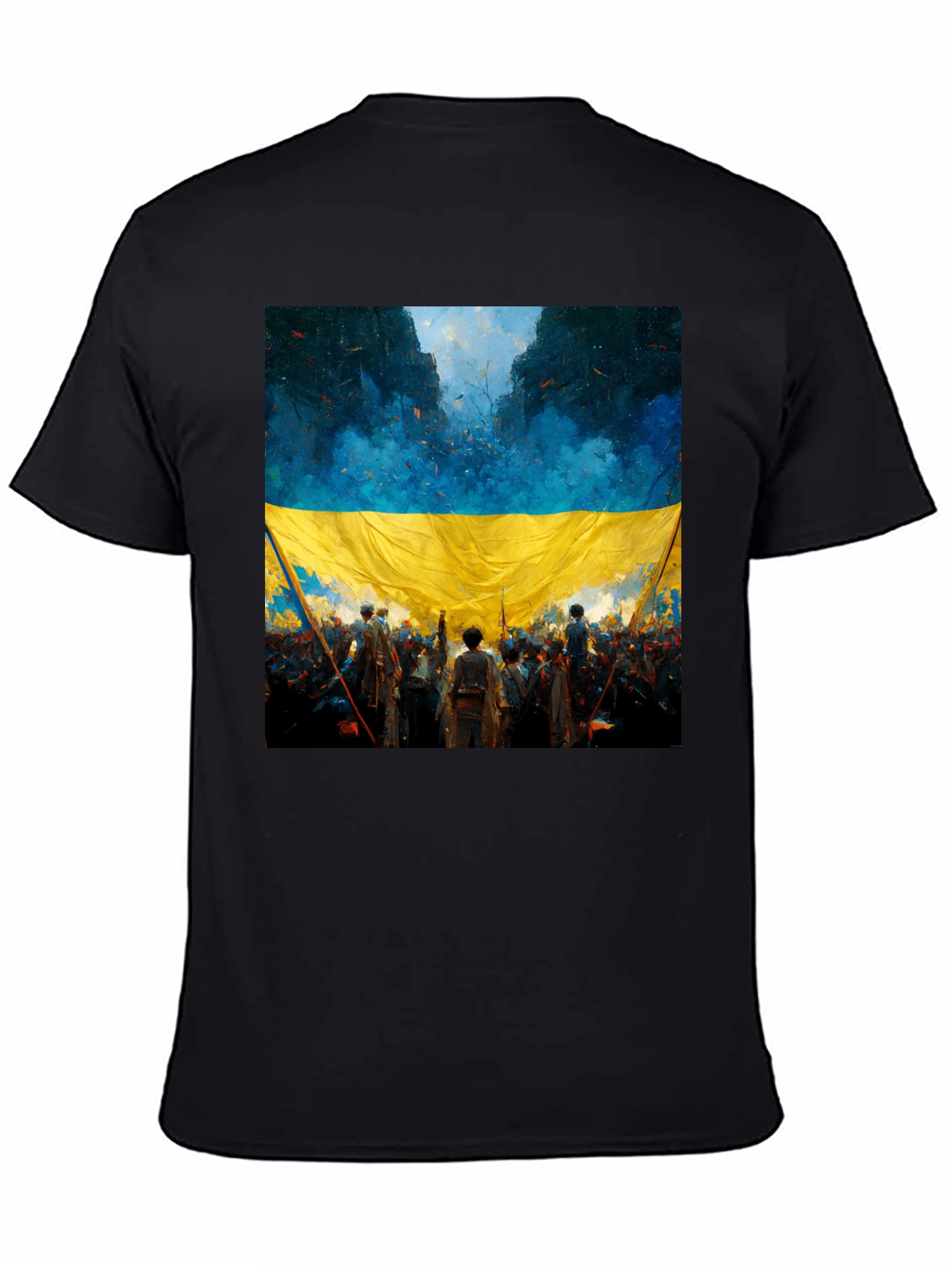 Ukraine Flag Art T-Shirt - Stand with Ukraine!
