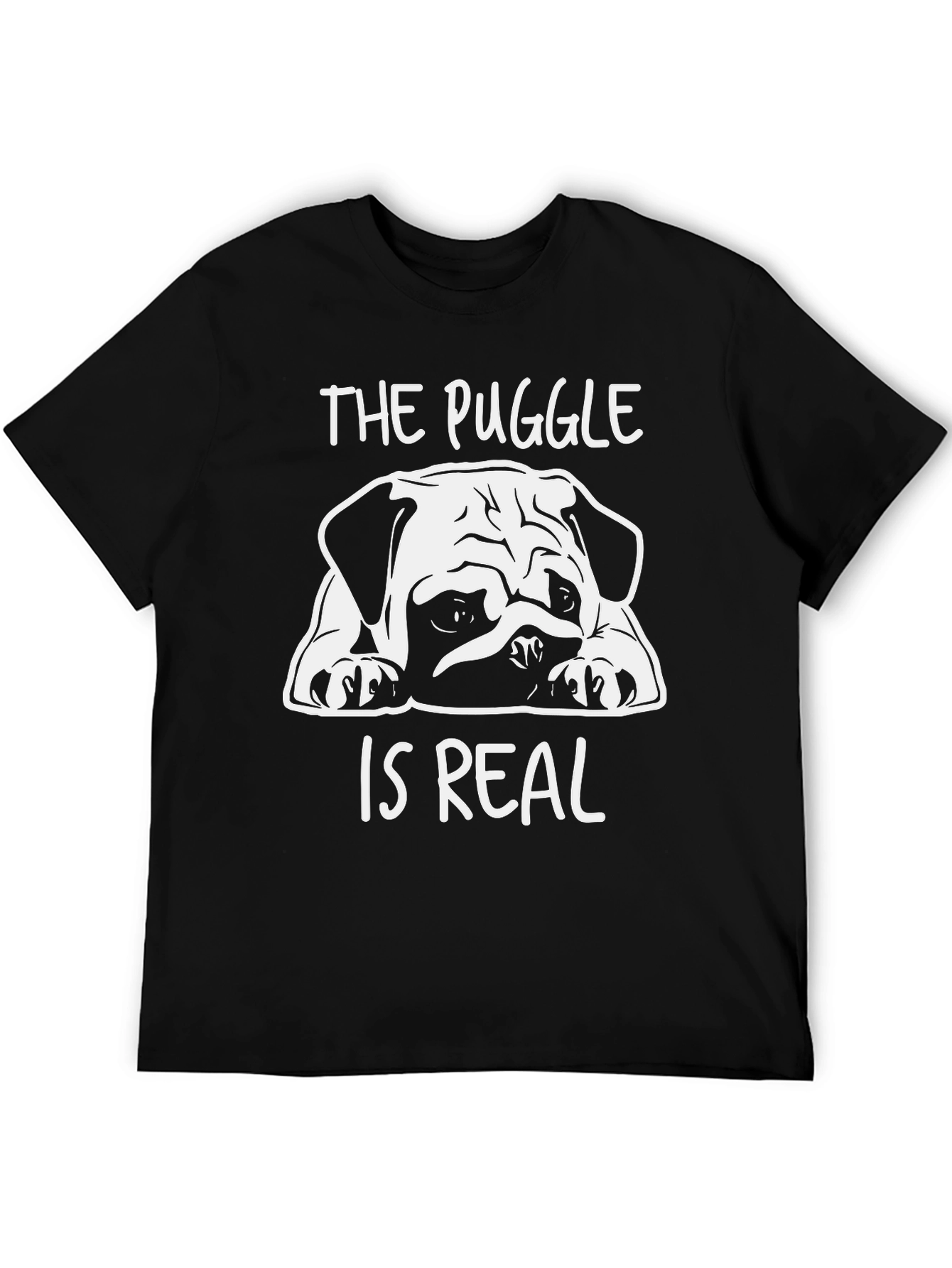 The Puggle is Real T-Shirt - Black