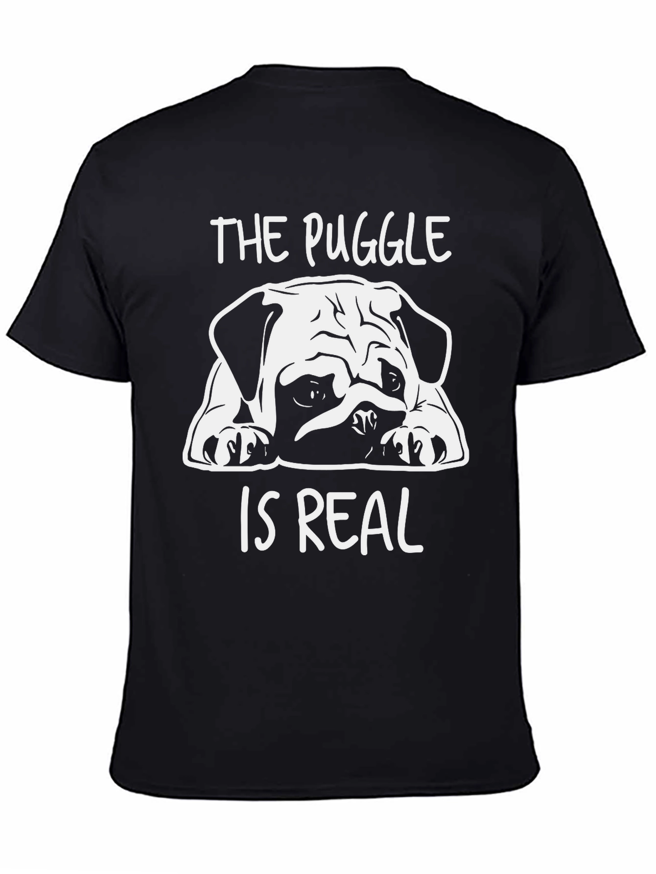 The Puggle is Real T-Shirt - Black