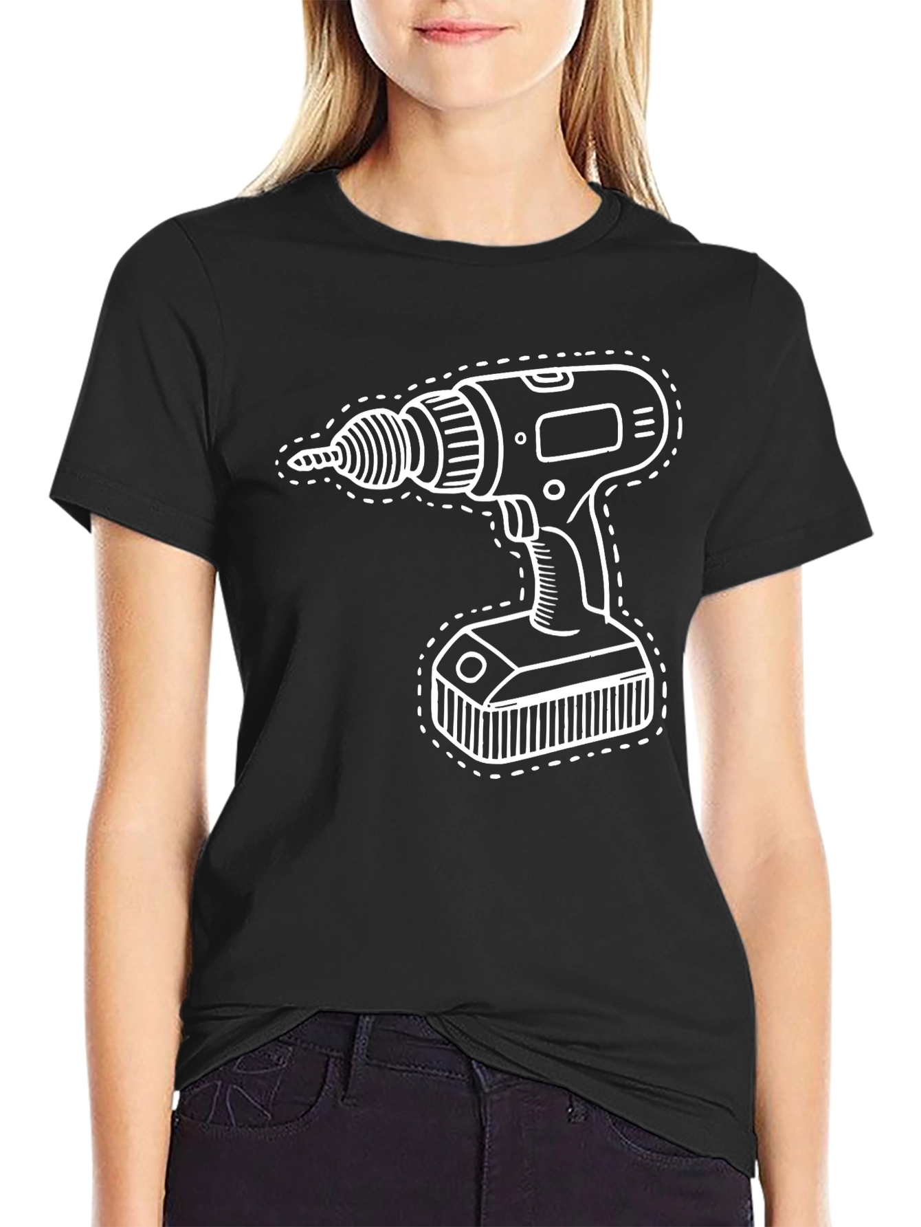 Drill Graphic Tee - DIY Enthusiast Shirt