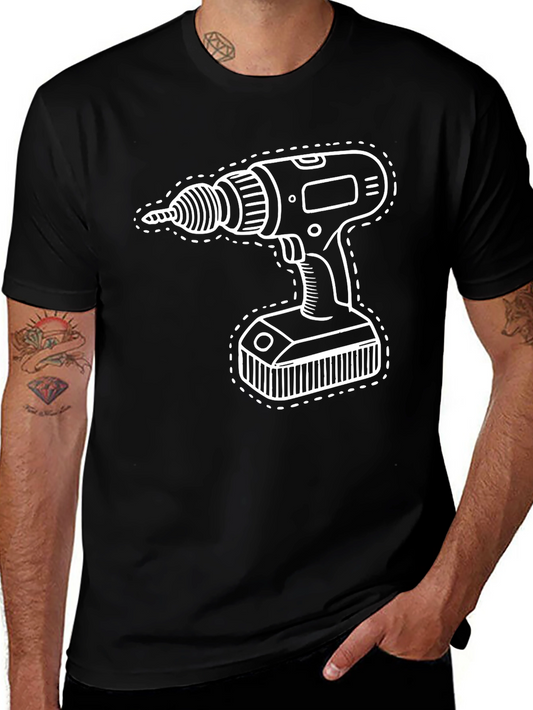 Drill Graphic Tee - DIY Enthusiast Shirt