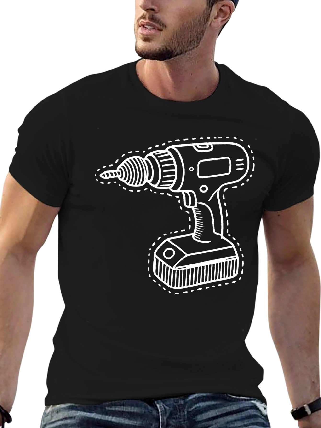 Drill Graphic Tee - DIY Enthusiast Shirt