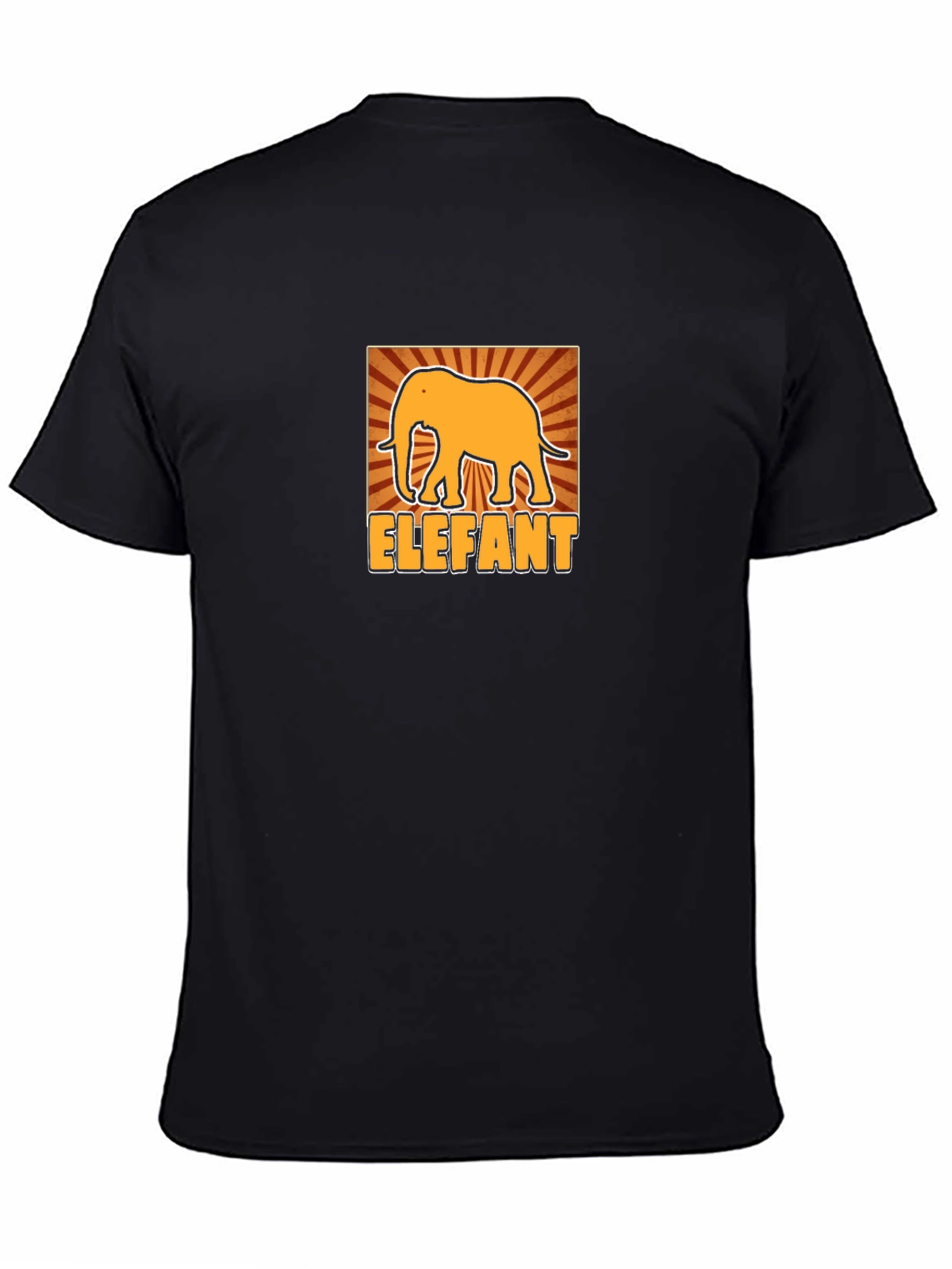 Elephant Graphic Tee - Stylish Mens Black T-Shirt