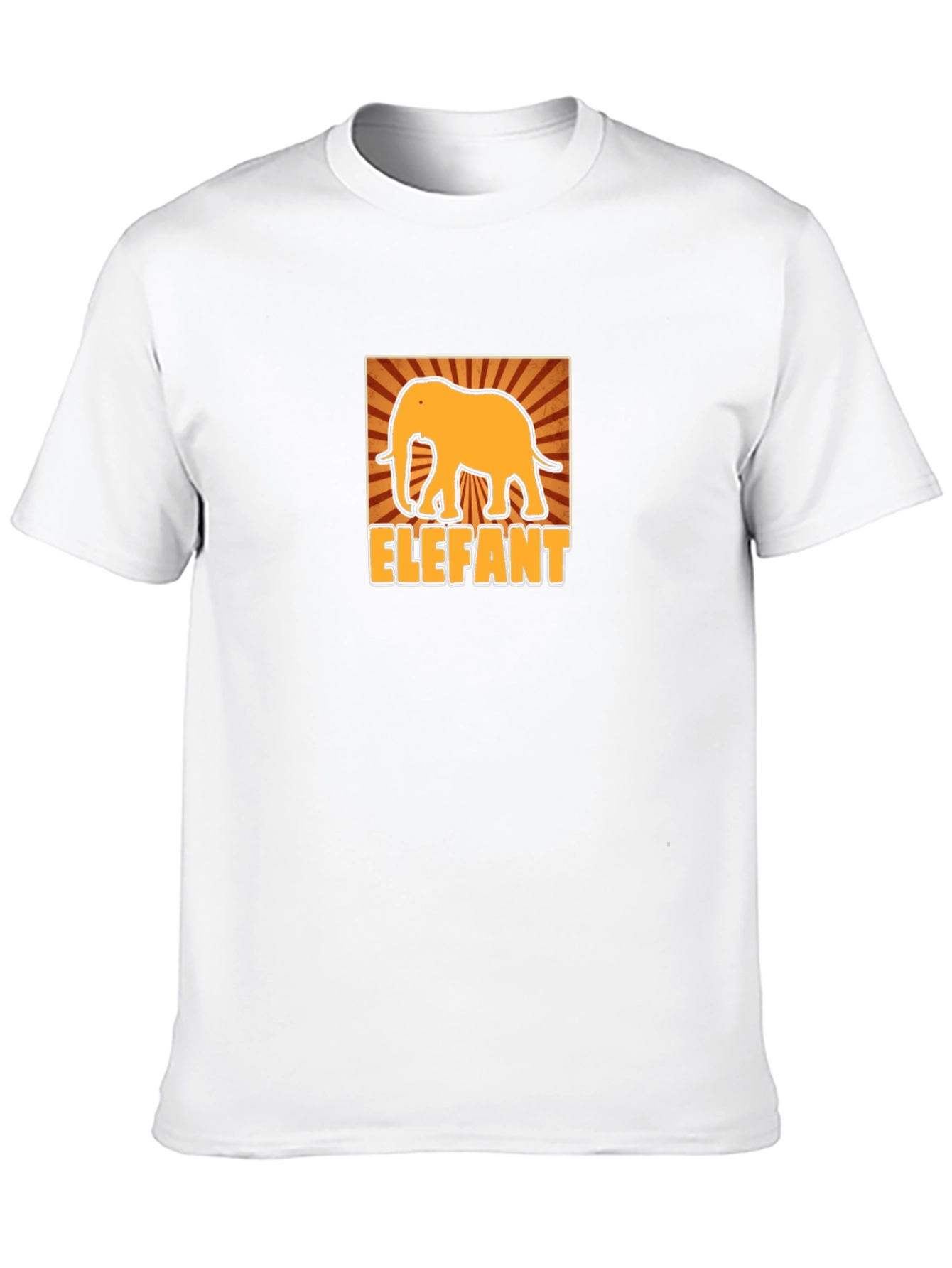 Elephant Graphic Tee - Stylish Mens Black T-Shirt