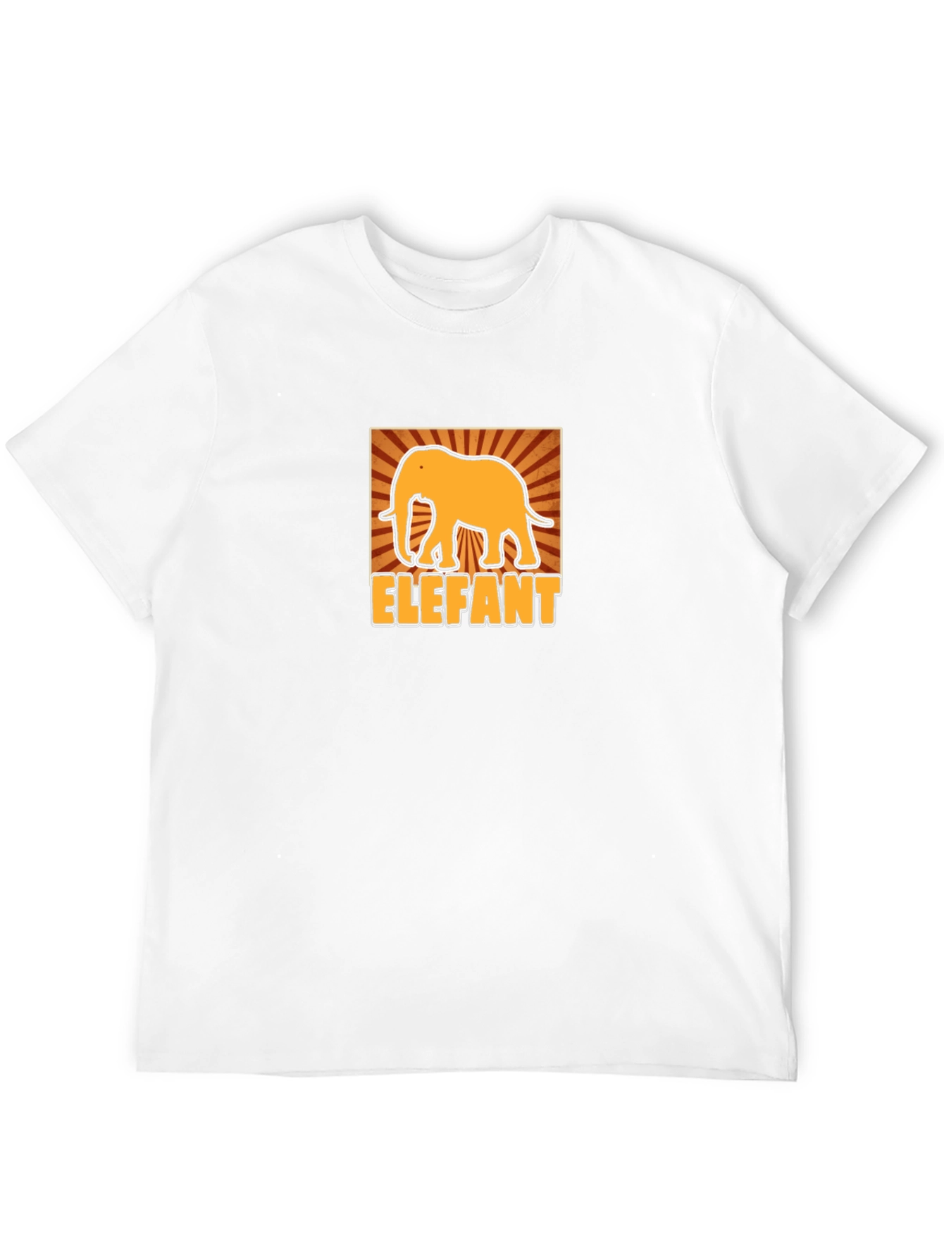 Elephant Graphic Tee - Stylish Mens Black T-Shirt