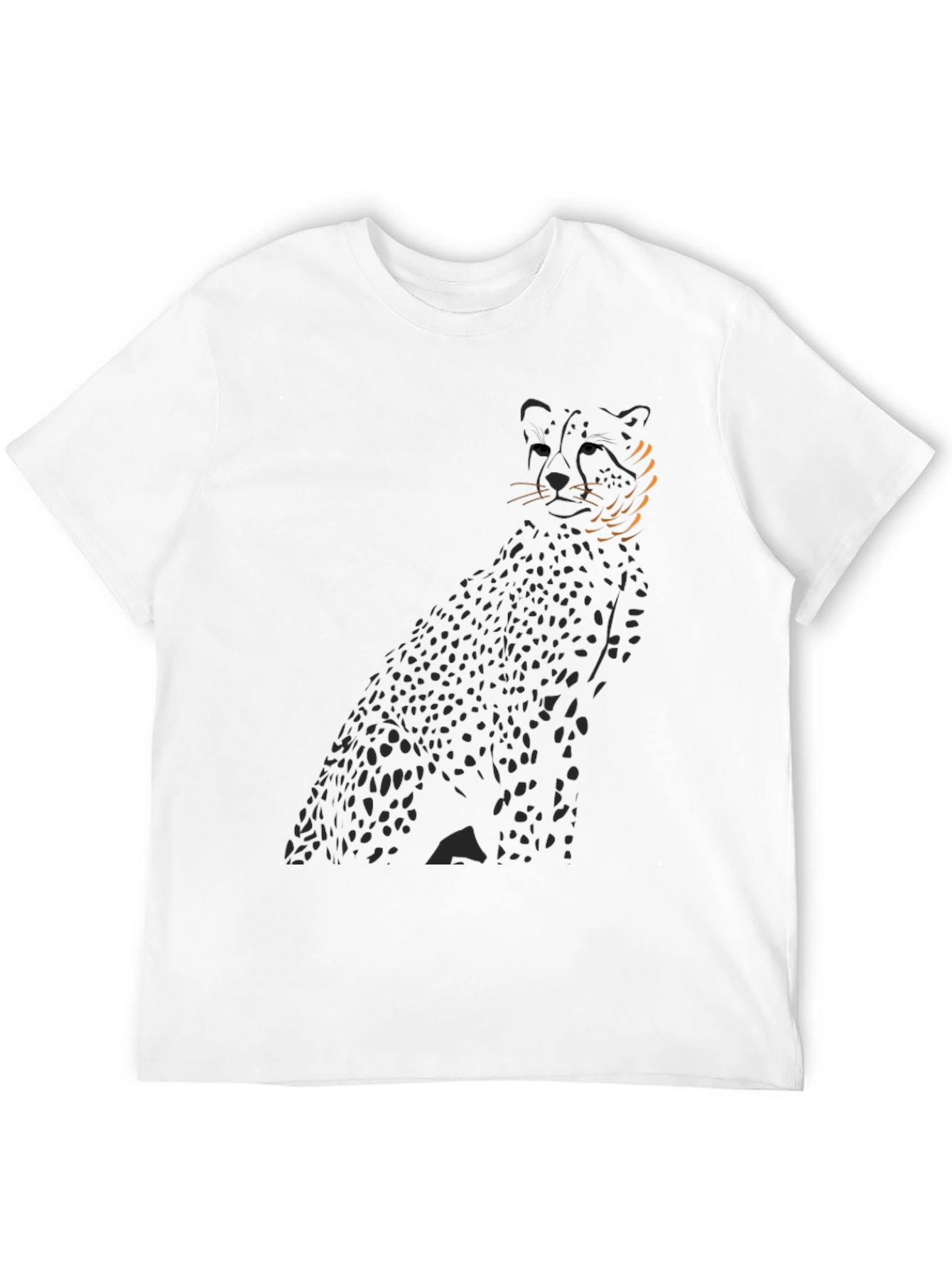 Black Cheetah Graphic Tee - Mens Fashion