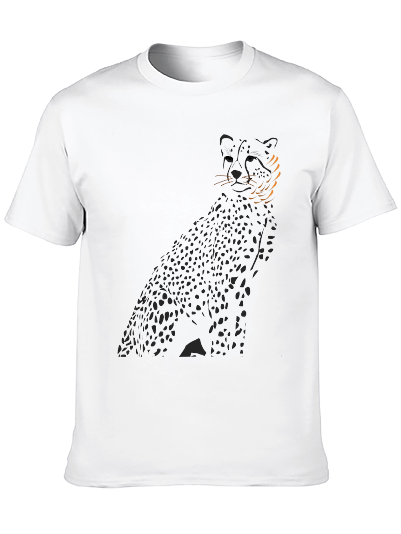 Black Cheetah Graphic Tee - Mens Fashion