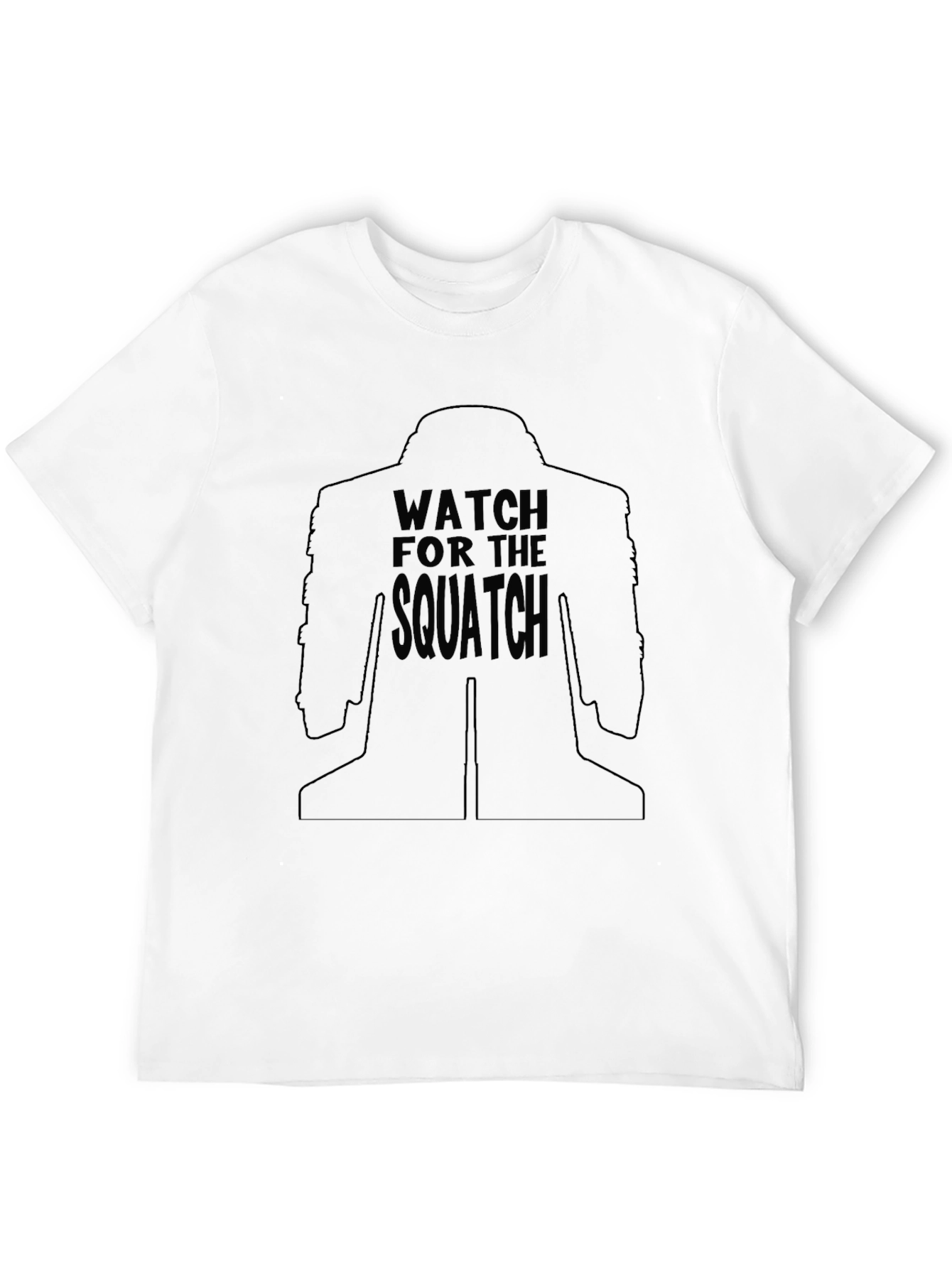 Watch for the Squatch Black T-Shirt