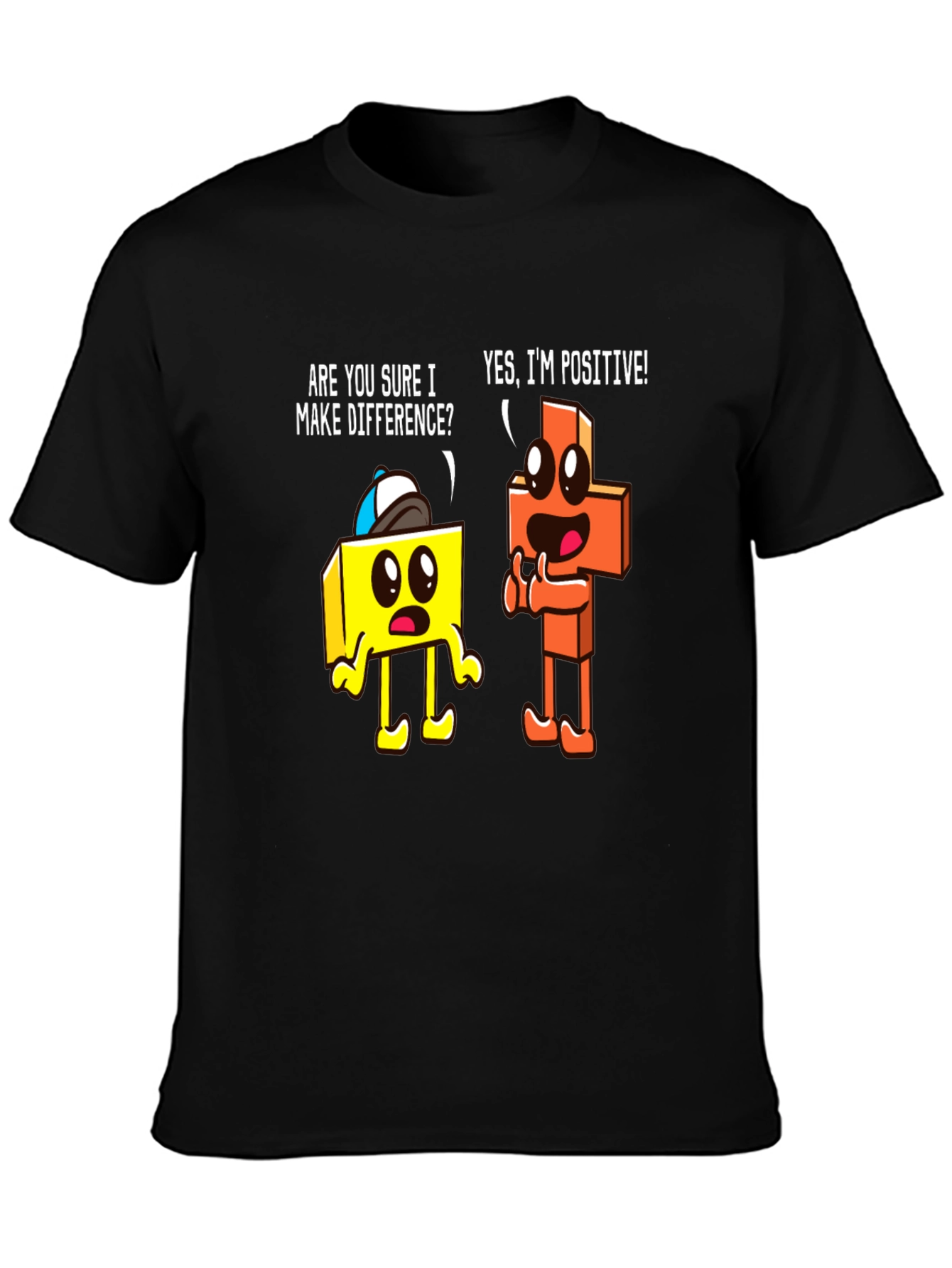 Positive Difference Black Graphic Tee