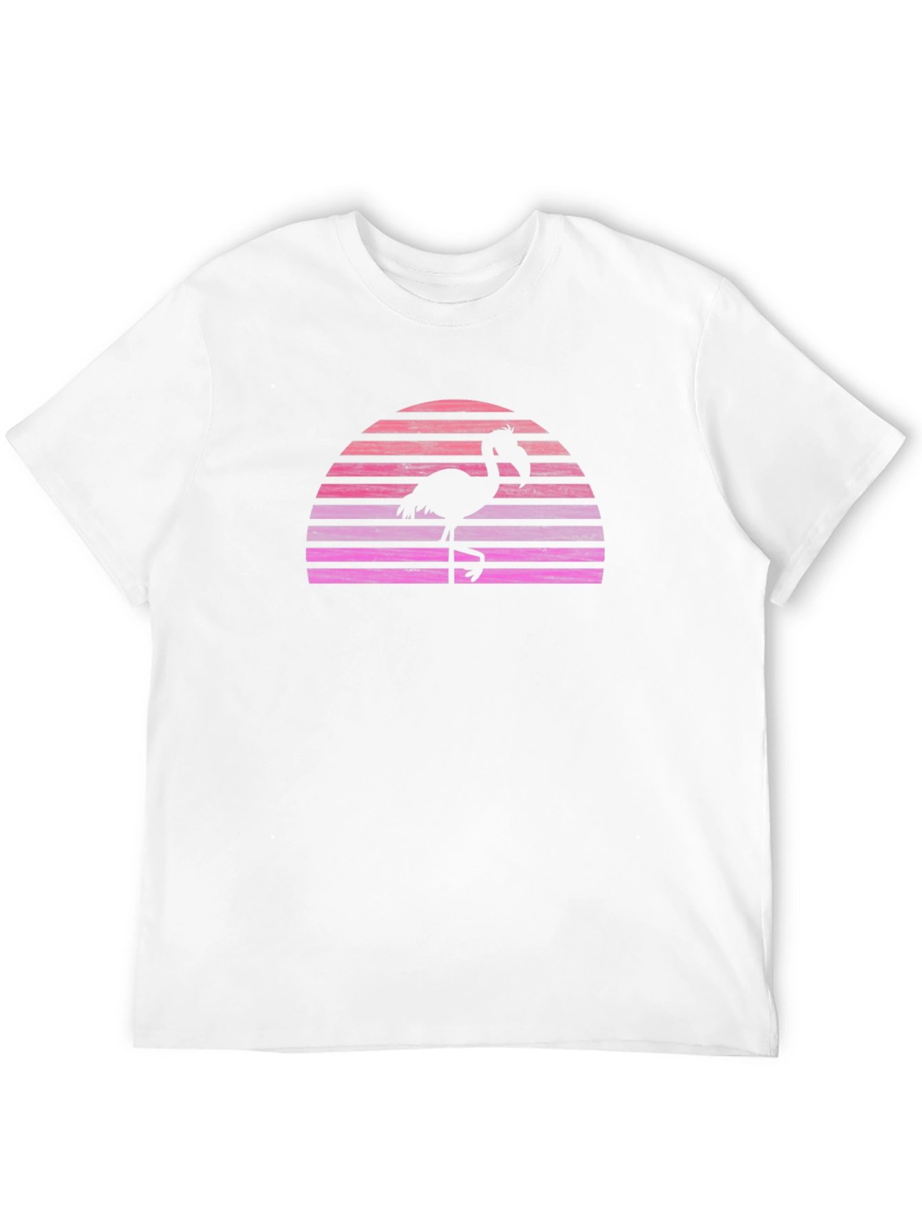 Retro Flamingo Sunset Graphic T-Shirt