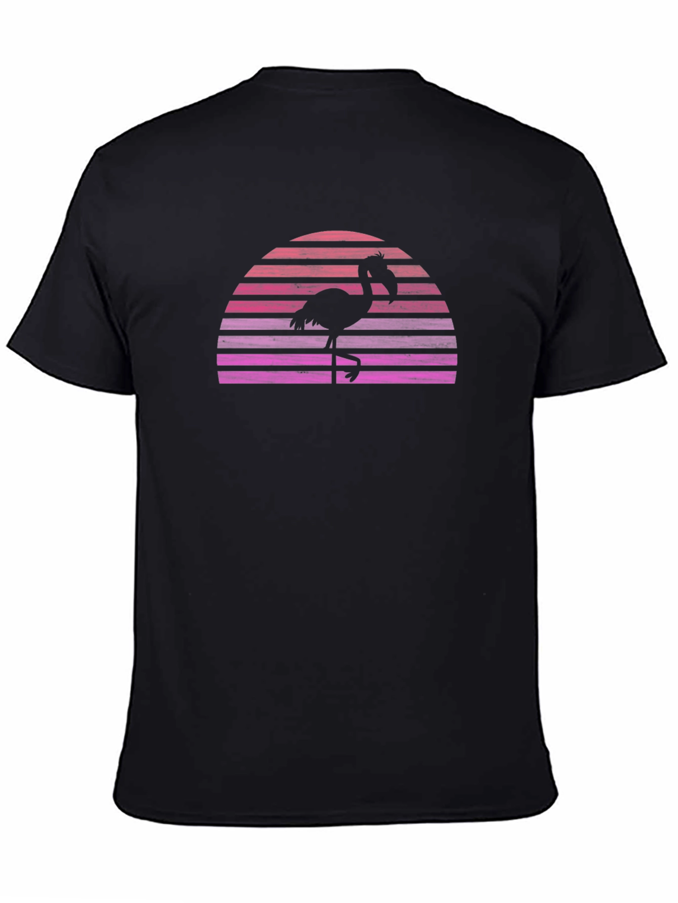 Retro Flamingo Sunset Graphic T-Shirt