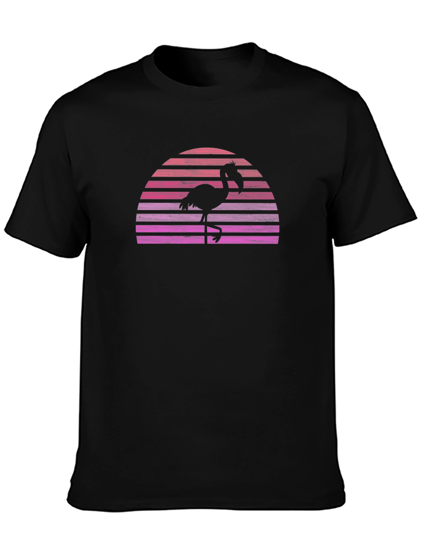 Retro Flamingo Sunset Graphic T-Shirt