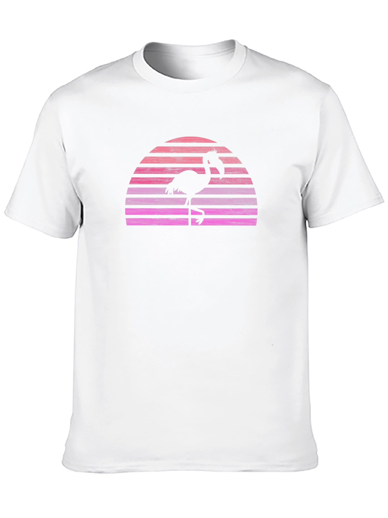 Retro Flamingo Sunset Graphic T-Shirt