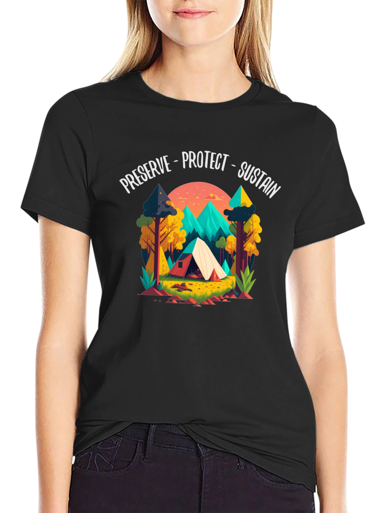 Preserve Protect Sustain Black T-Shirt