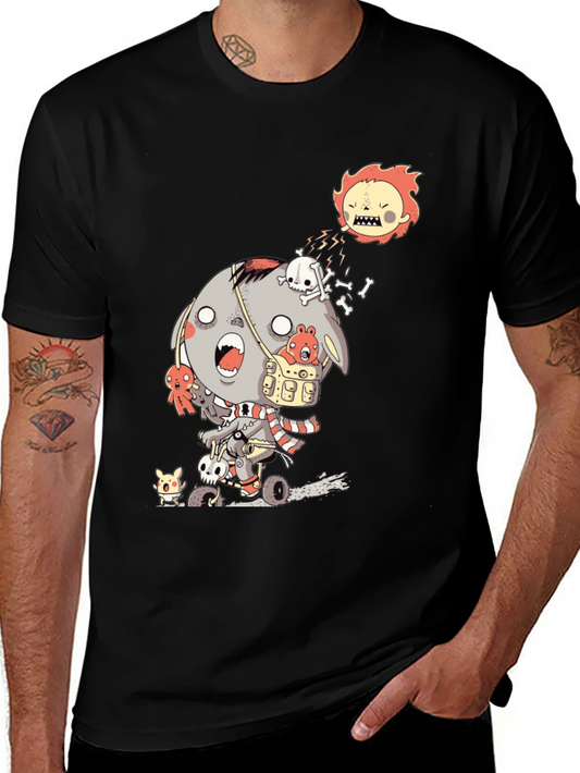 Zombie Bear Cartoon T-Shirt