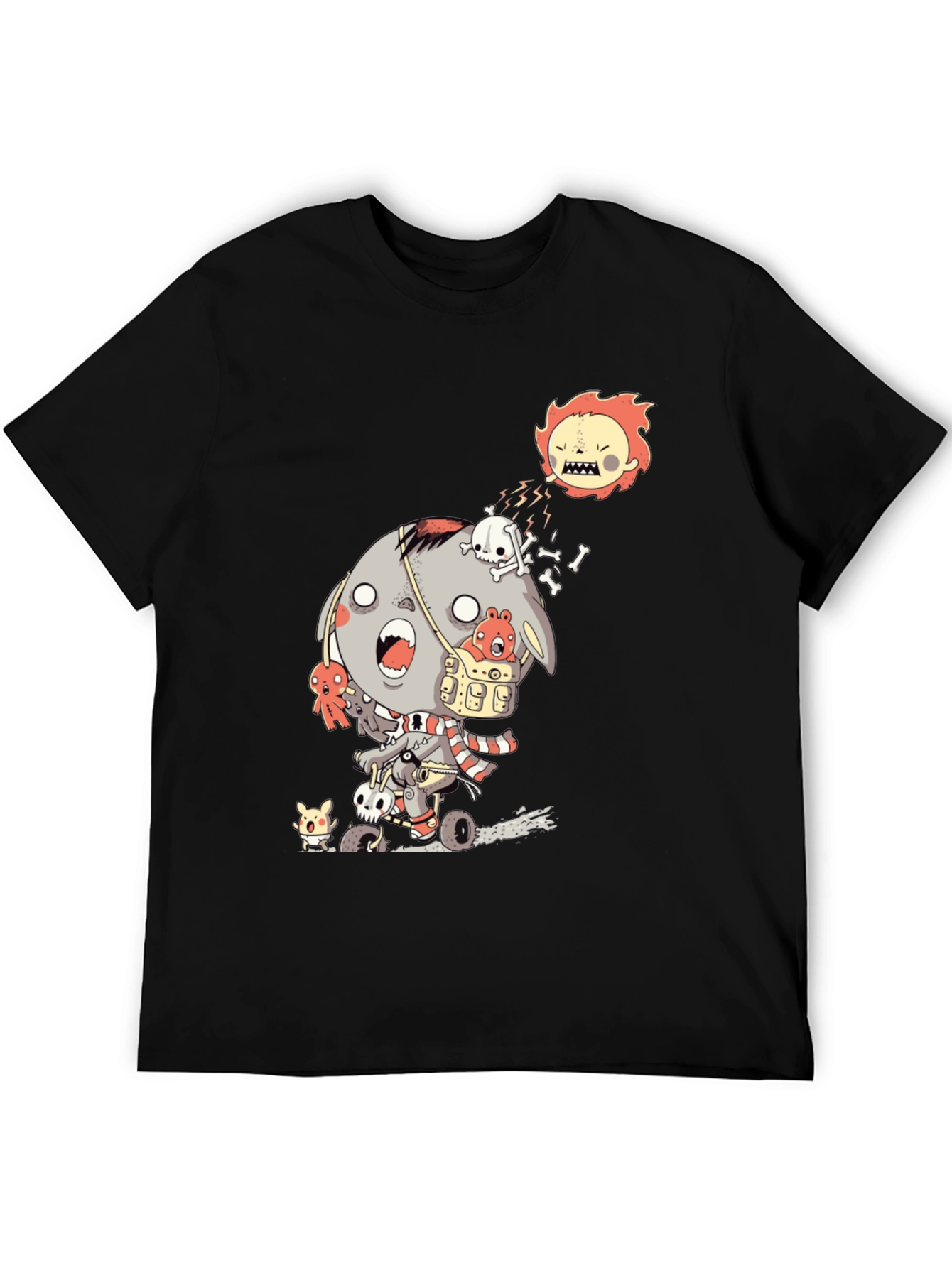 Zombie Bear Cartoon T-Shirt