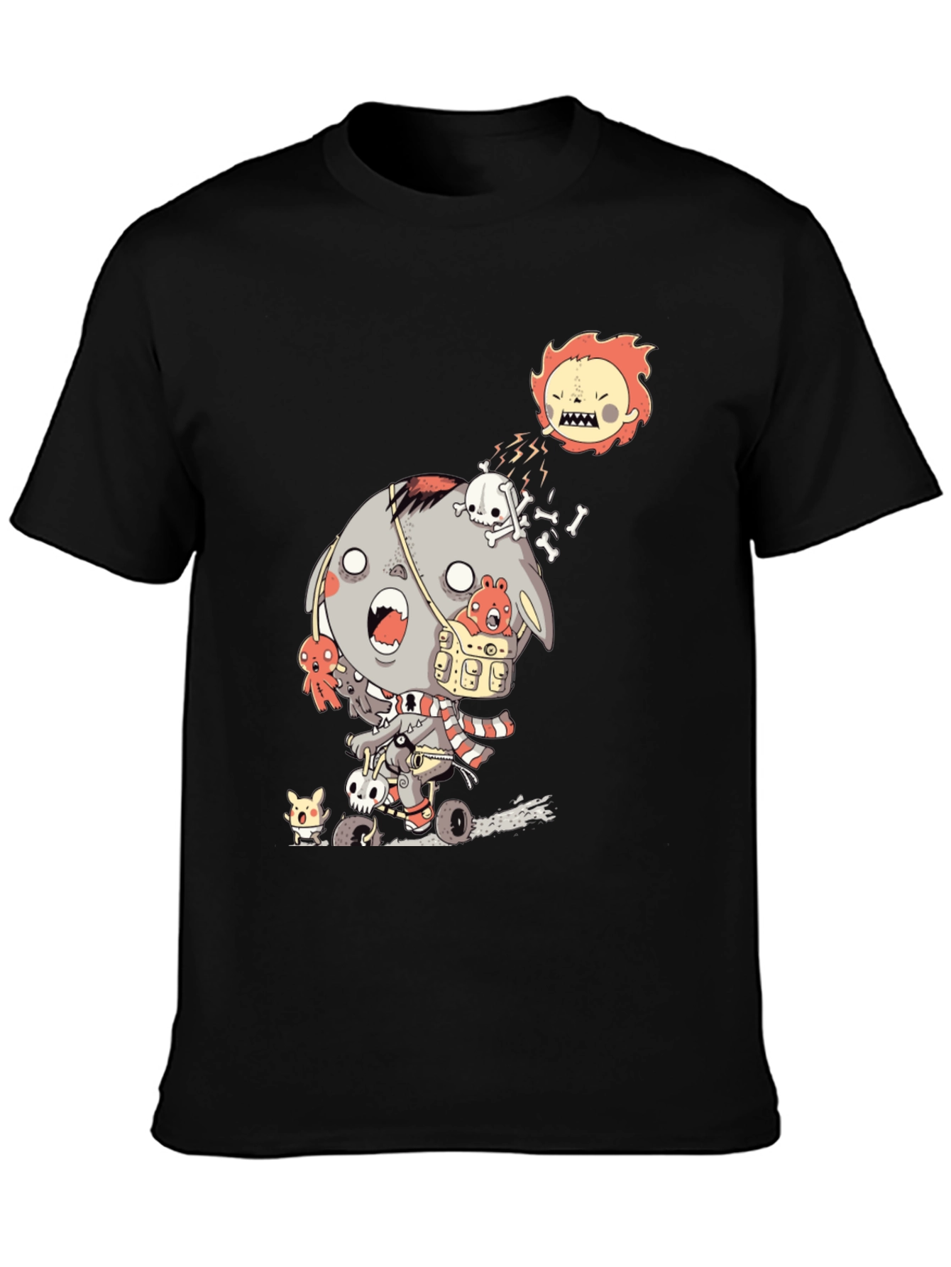 Zombie Bear Cartoon T-Shirt