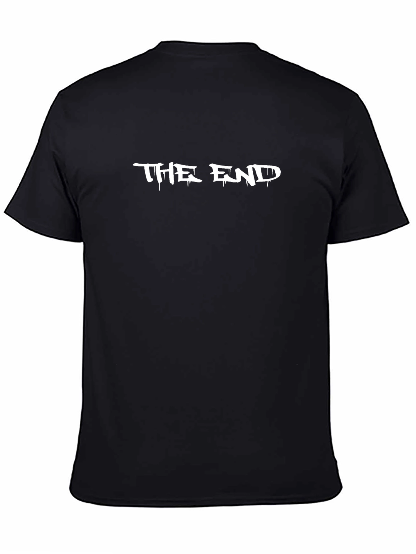 The End Graphic Print Black T-Shirt