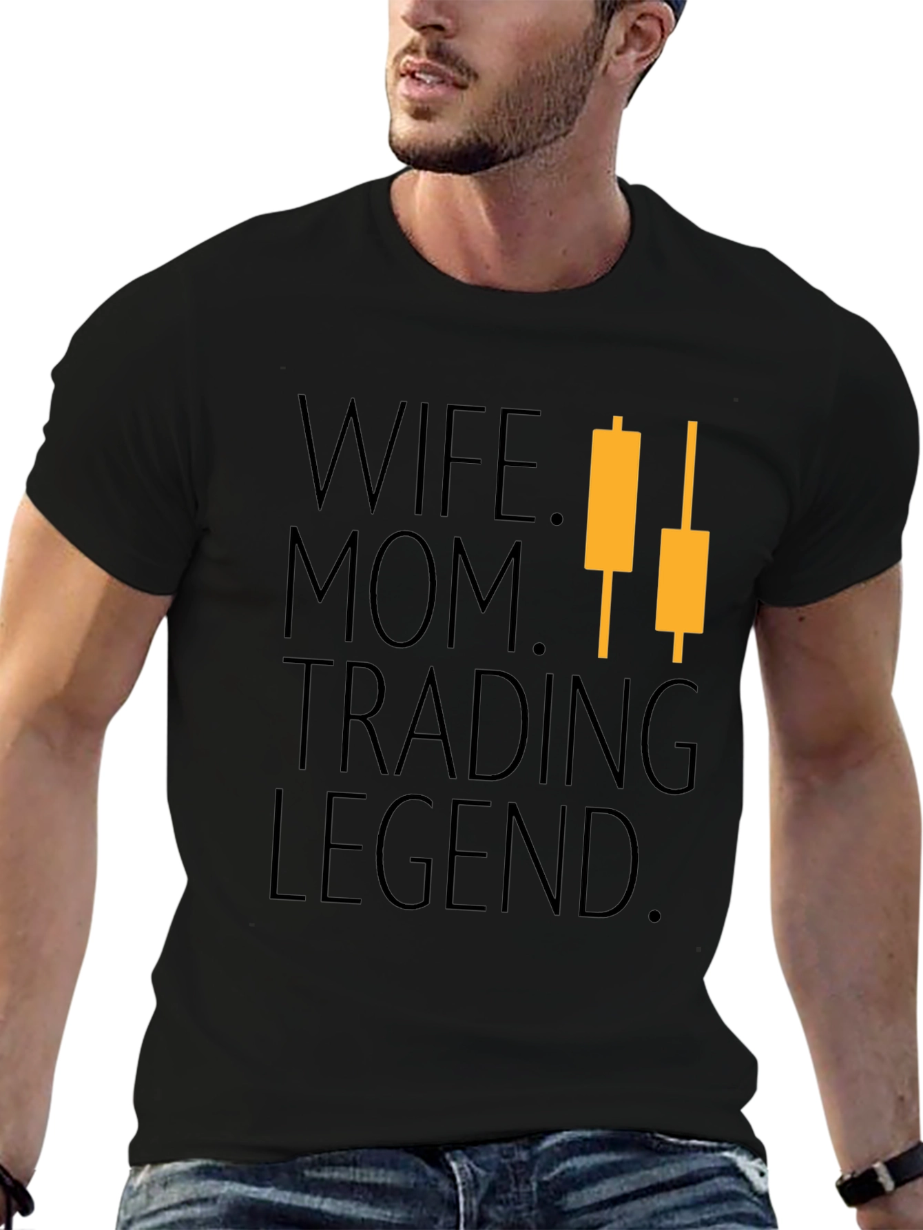 Wife Mom Trading Legend Graphic T-Shirt