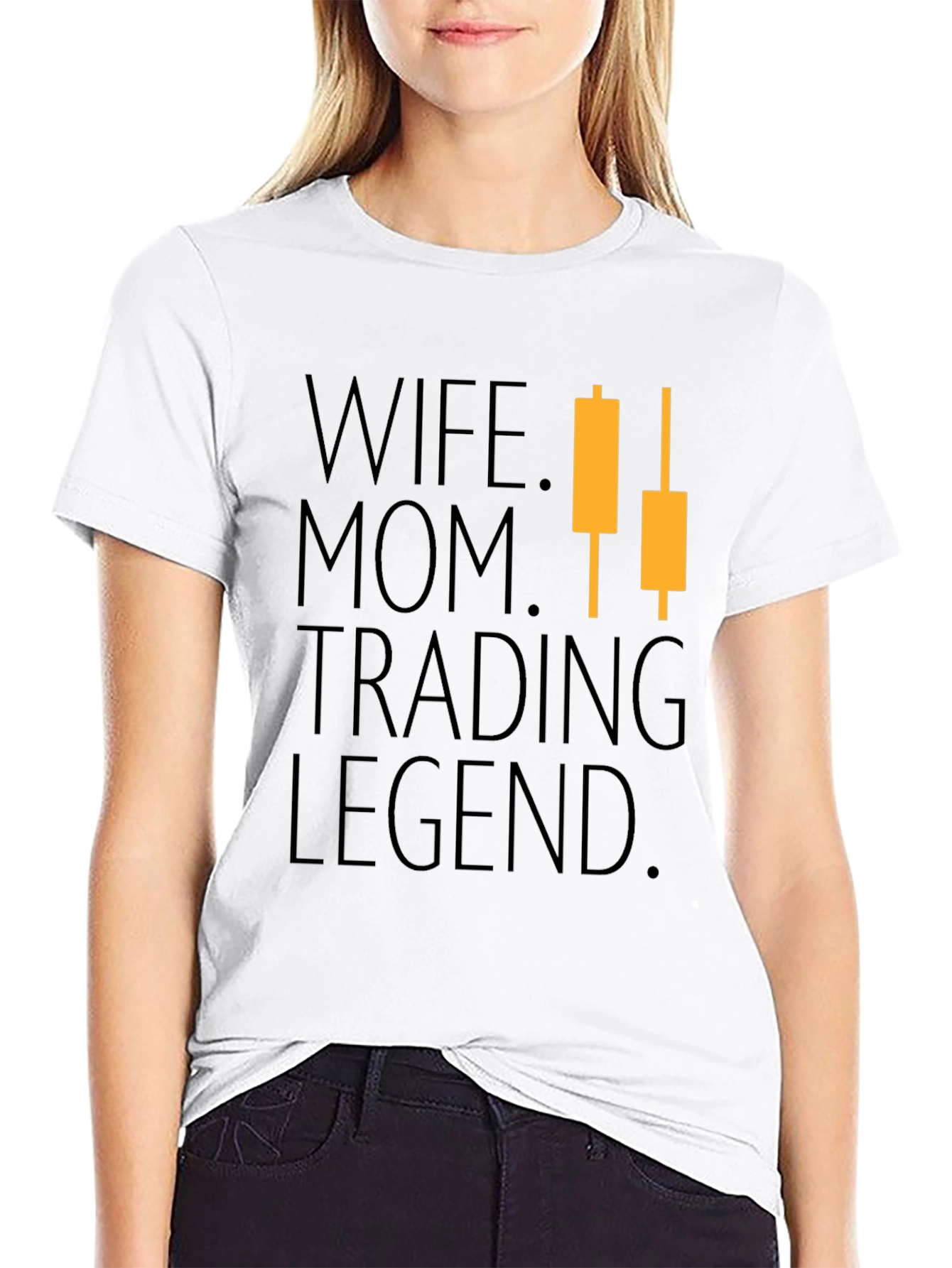 Wife Mom Trading Legend Graphic T-Shirt