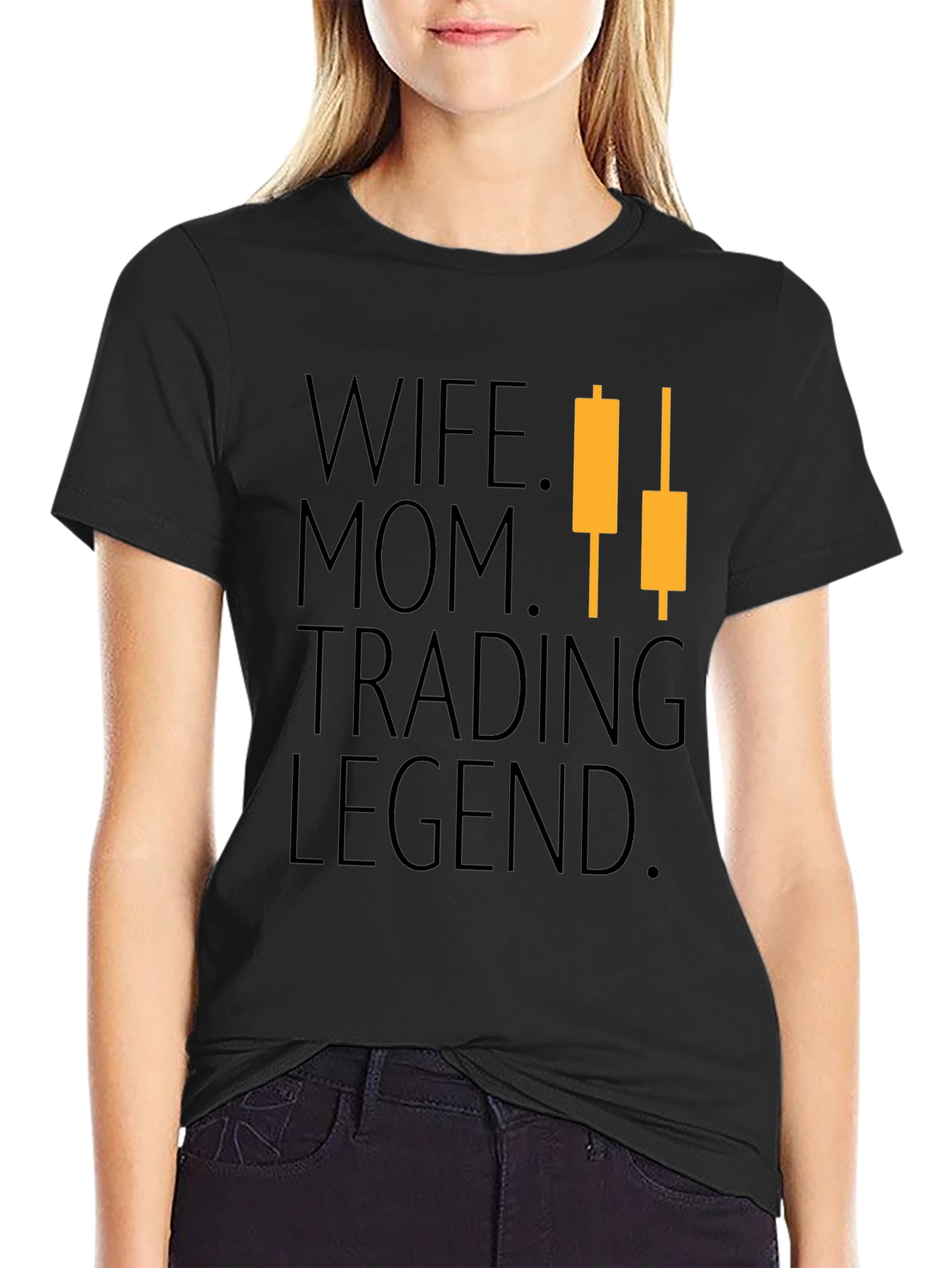 Wife Mom Trading Legend Graphic T-Shirt