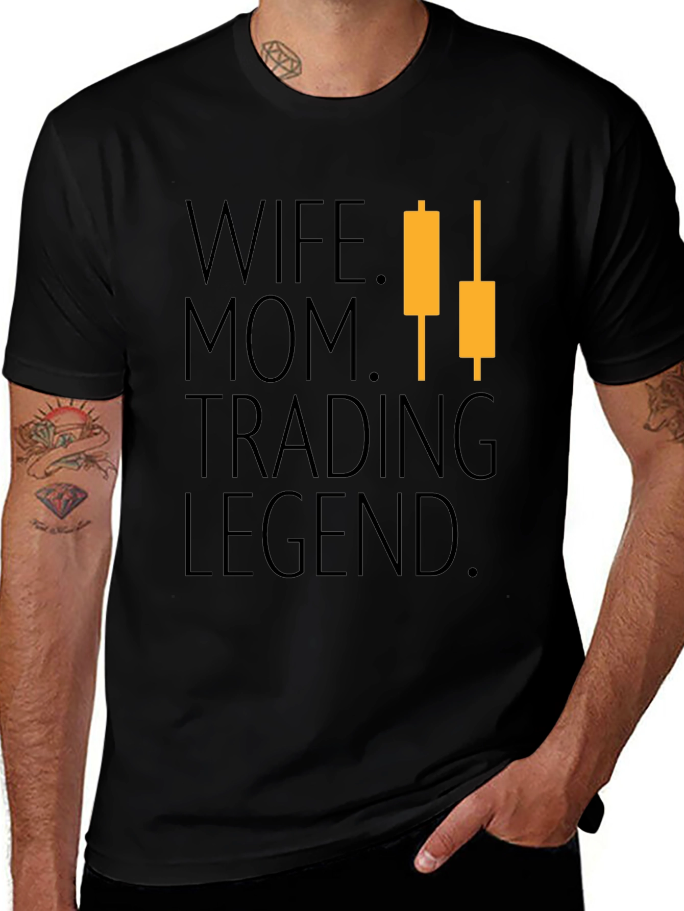Wife Mom Trading Legend Graphic T-Shirt